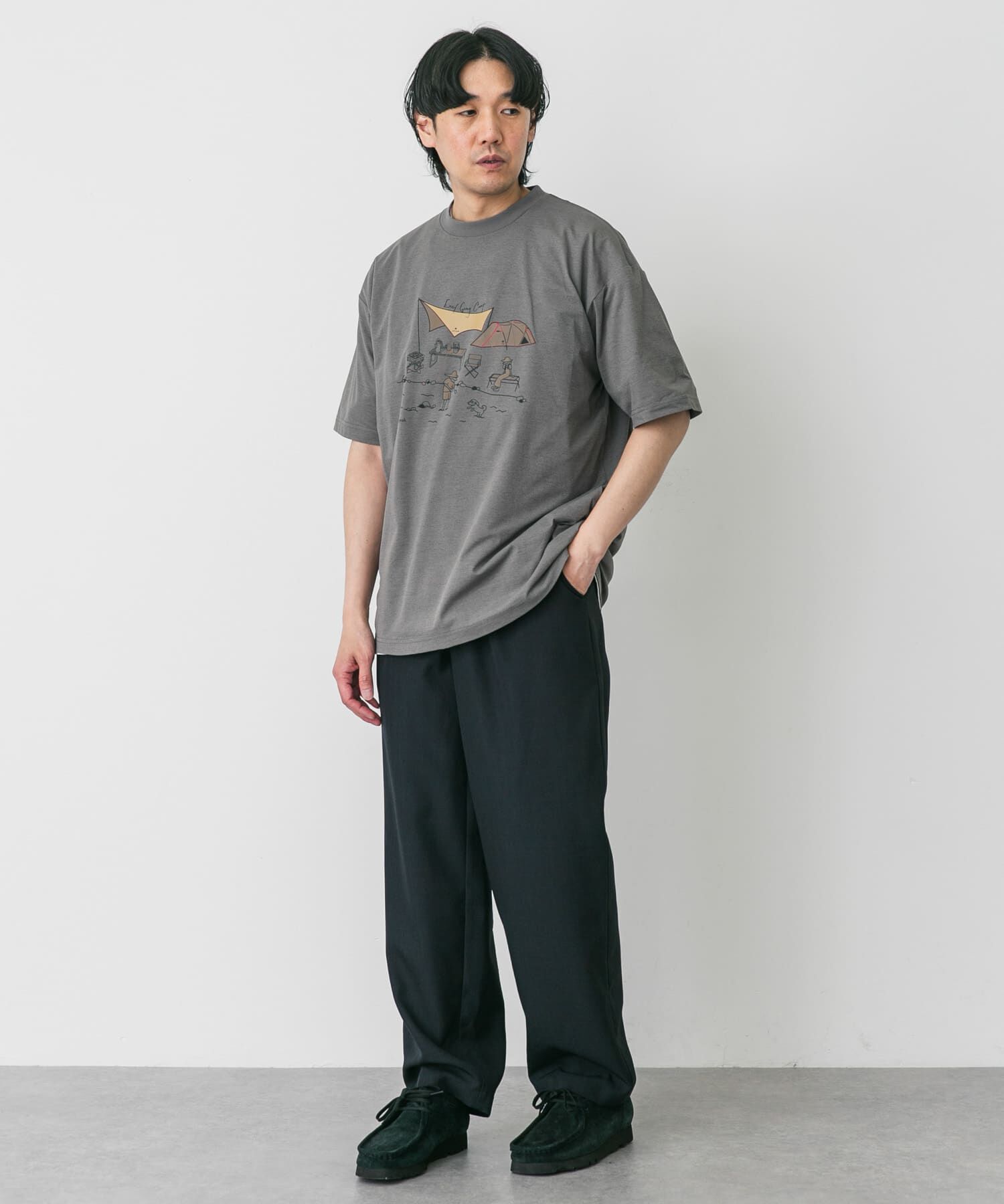 URBAN RESEARCH DOORS「『別注』Snow Peak&times;DOORS　WaterActive Print Tee」|Tシャツ・カットソー|