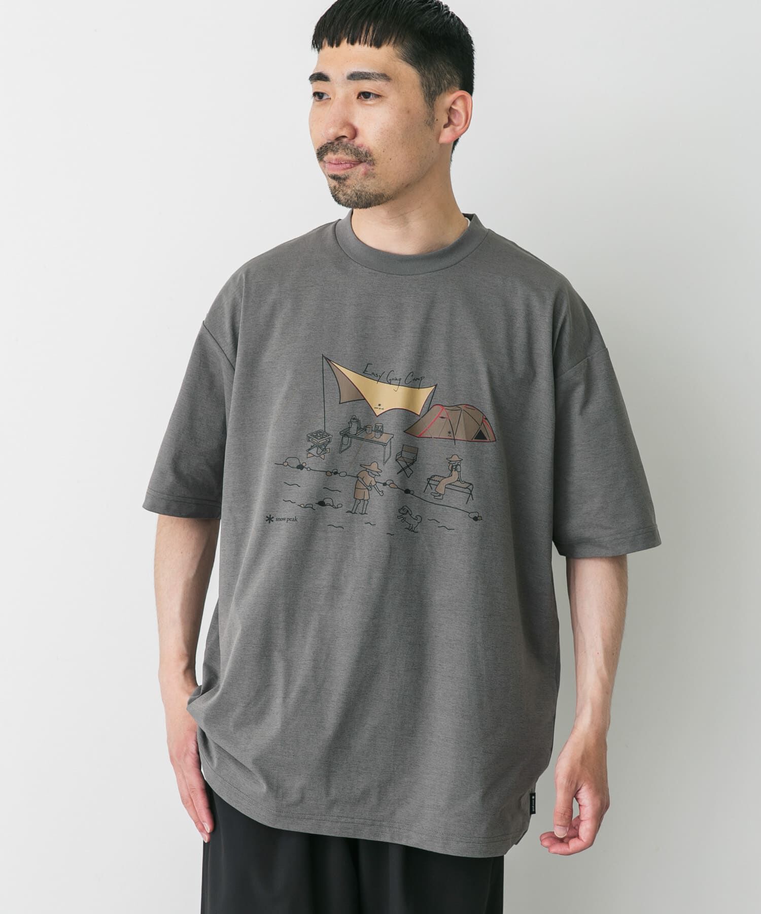 URBAN RESEARCH DOORS「『別注』Snow Peak&times;DOORS　WaterActive Print Tee」|Tシャツ・カットソー|