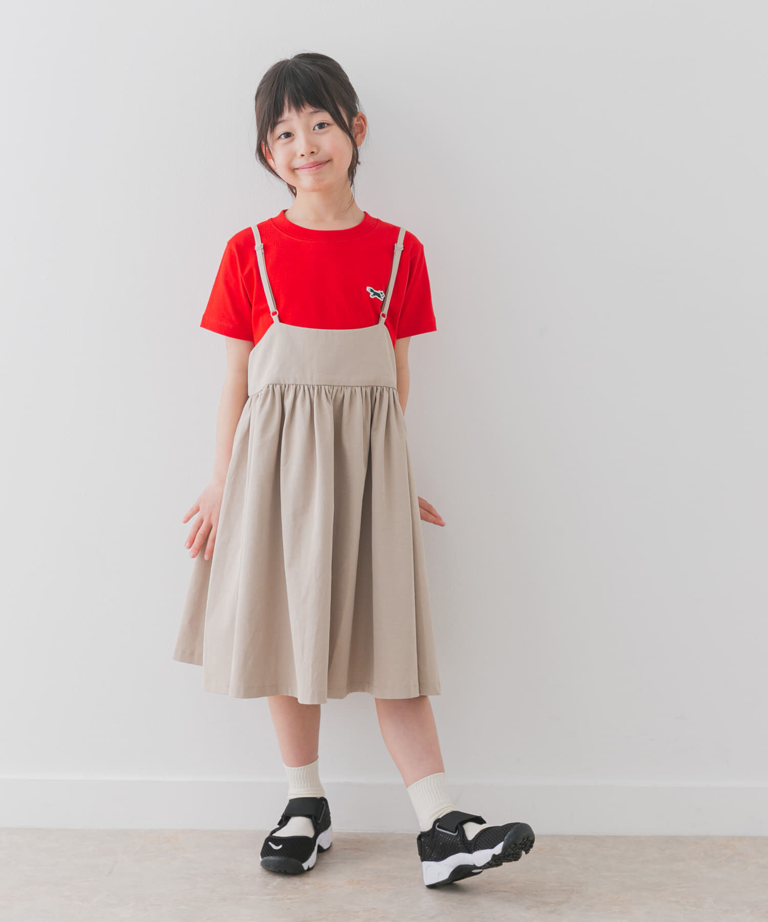URBAN RESEARCH DOORS「キャミソールジャンパースカート(KIDS)」|ワンピース|ベージュ