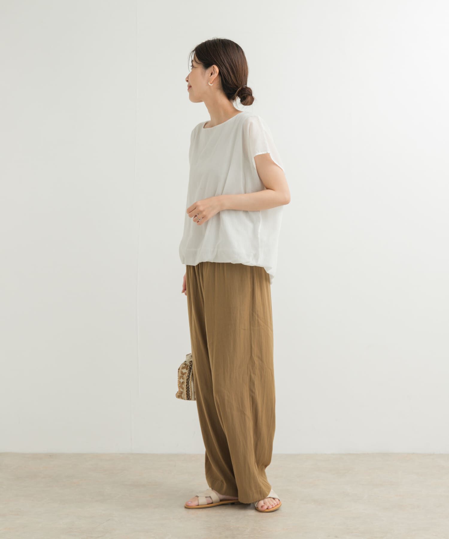 URBAN RESEARCH DOORS「ボイルレイヤードプルオーバー」|Tシャツ・カットソー|