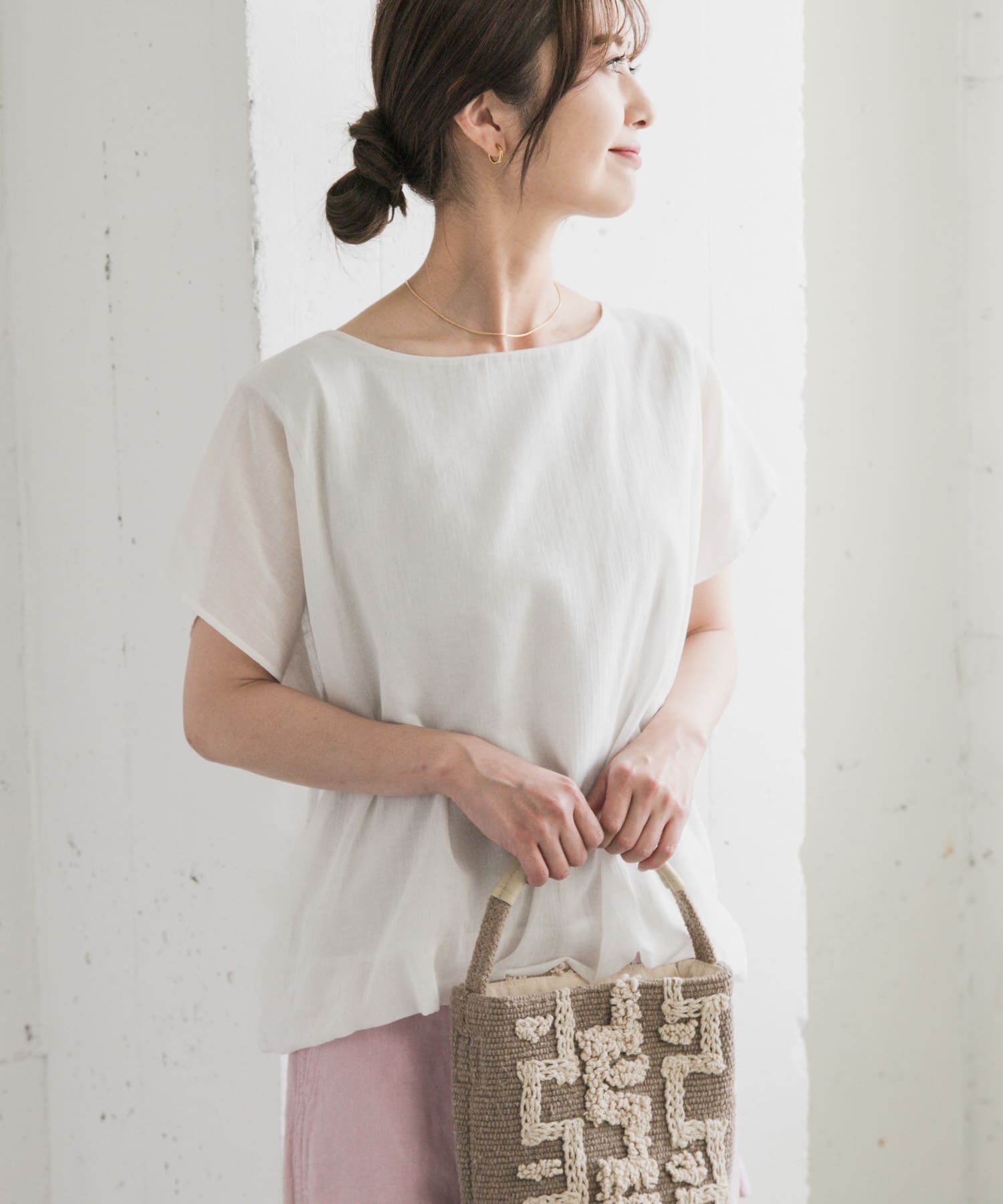 URBAN RESEARCH DOORS「ボイルレイヤードプルオーバー」|Tシャツ・カットソー|