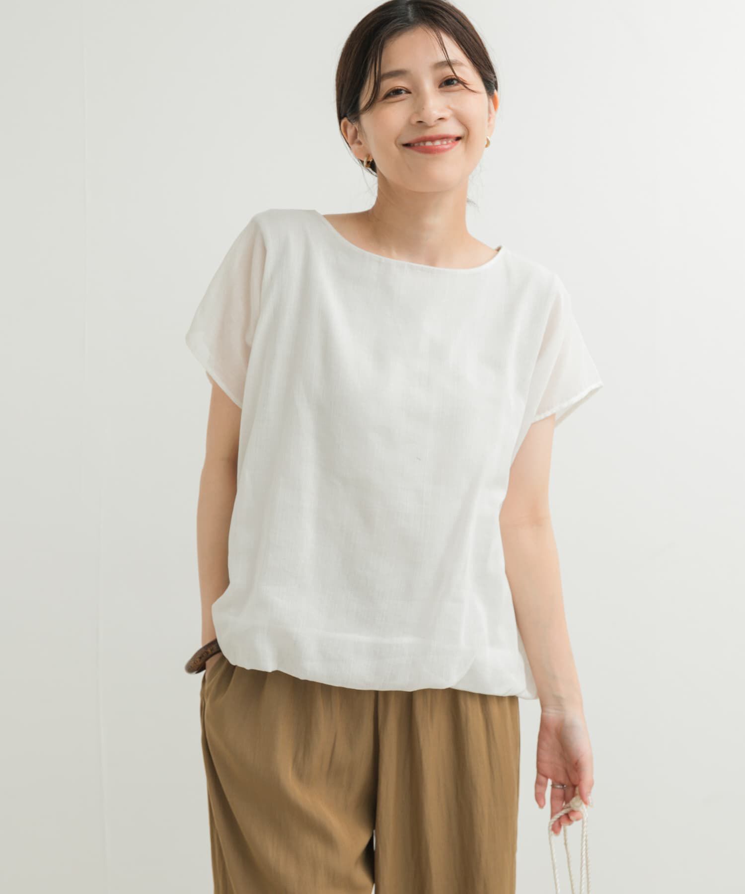 URBAN RESEARCH DOORS「ボイルレイヤードプルオーバー」|Tシャツ・カットソー|