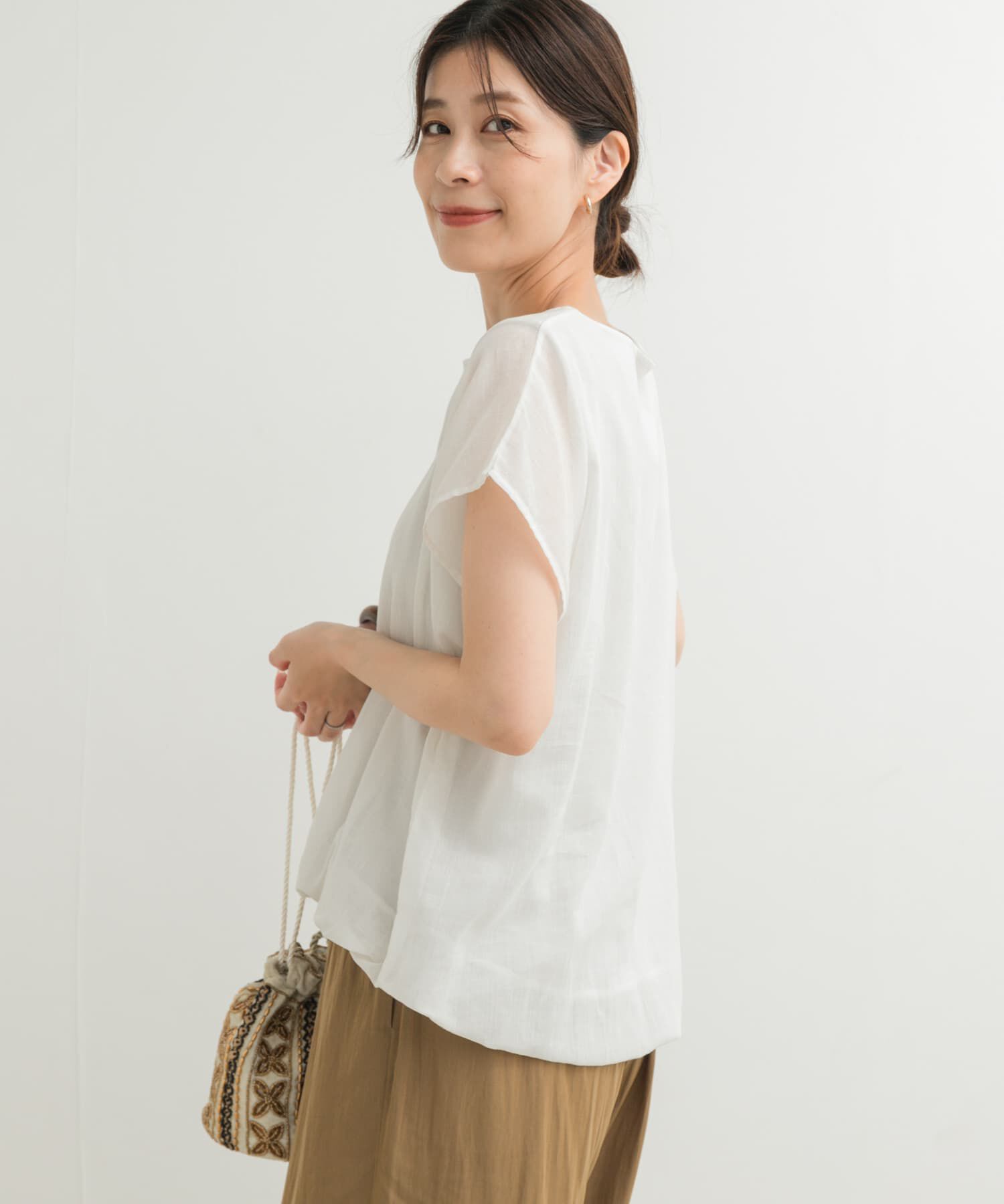 URBAN RESEARCH DOORS「ボイルレイヤードプルオーバー」|Tシャツ・カットソー|