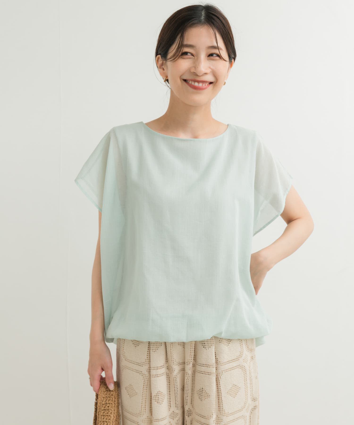 URBAN RESEARCH DOORS「ボイルレイヤードプルオーバー」|Tシャツ・カットソー|