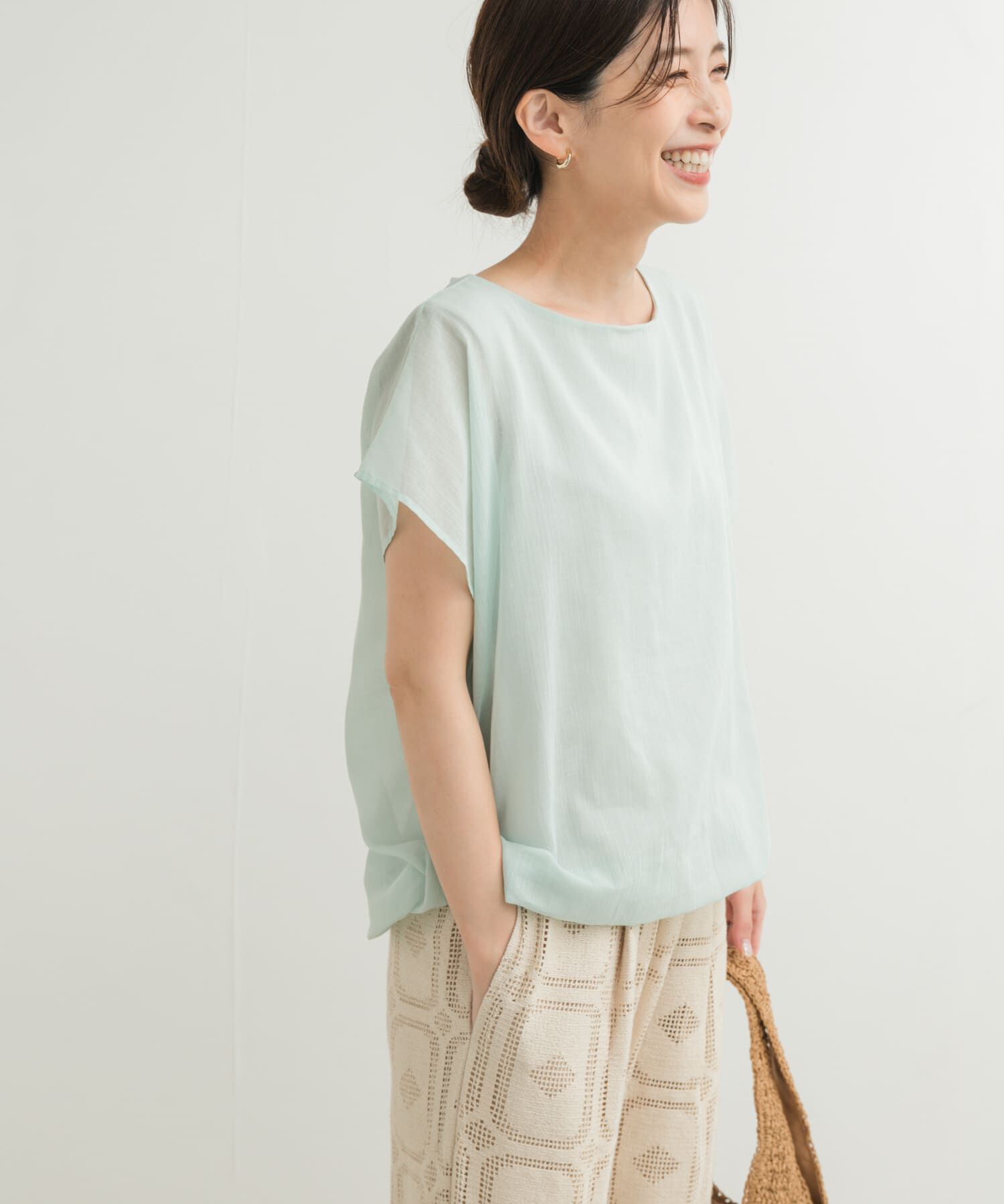 URBAN RESEARCH DOORS「ボイルレイヤードプルオーバー」|Tシャツ・カットソー|