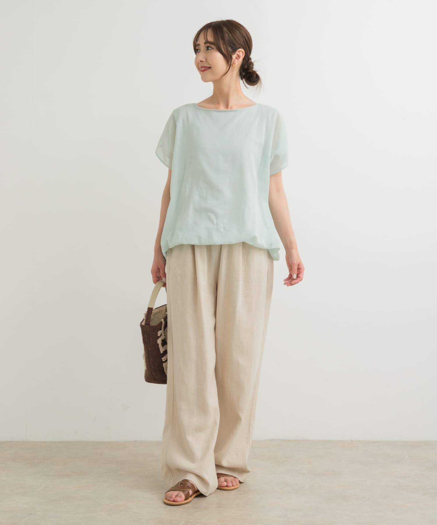 URBAN RESEARCH DOORS「ボイルレイヤードプルオーバー」|Tシャツ・カットソー|