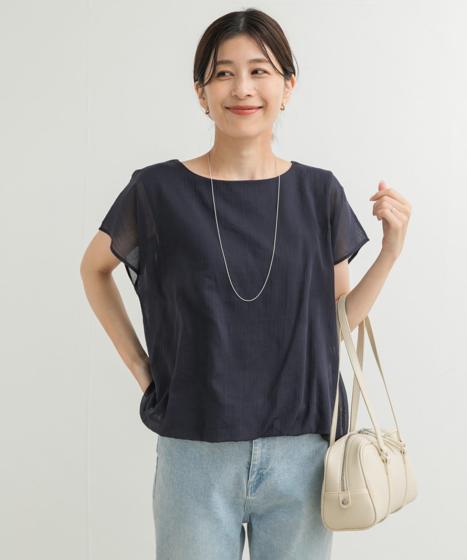 URBAN RESEARCH DOORS「ボイルレイヤードプルオーバー」|Tシャツ・カットソー|