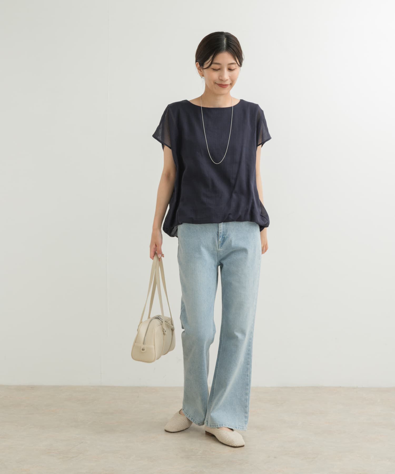 URBAN RESEARCH DOORS「ボイルレイヤードプルオーバー」|Tシャツ・カットソー|