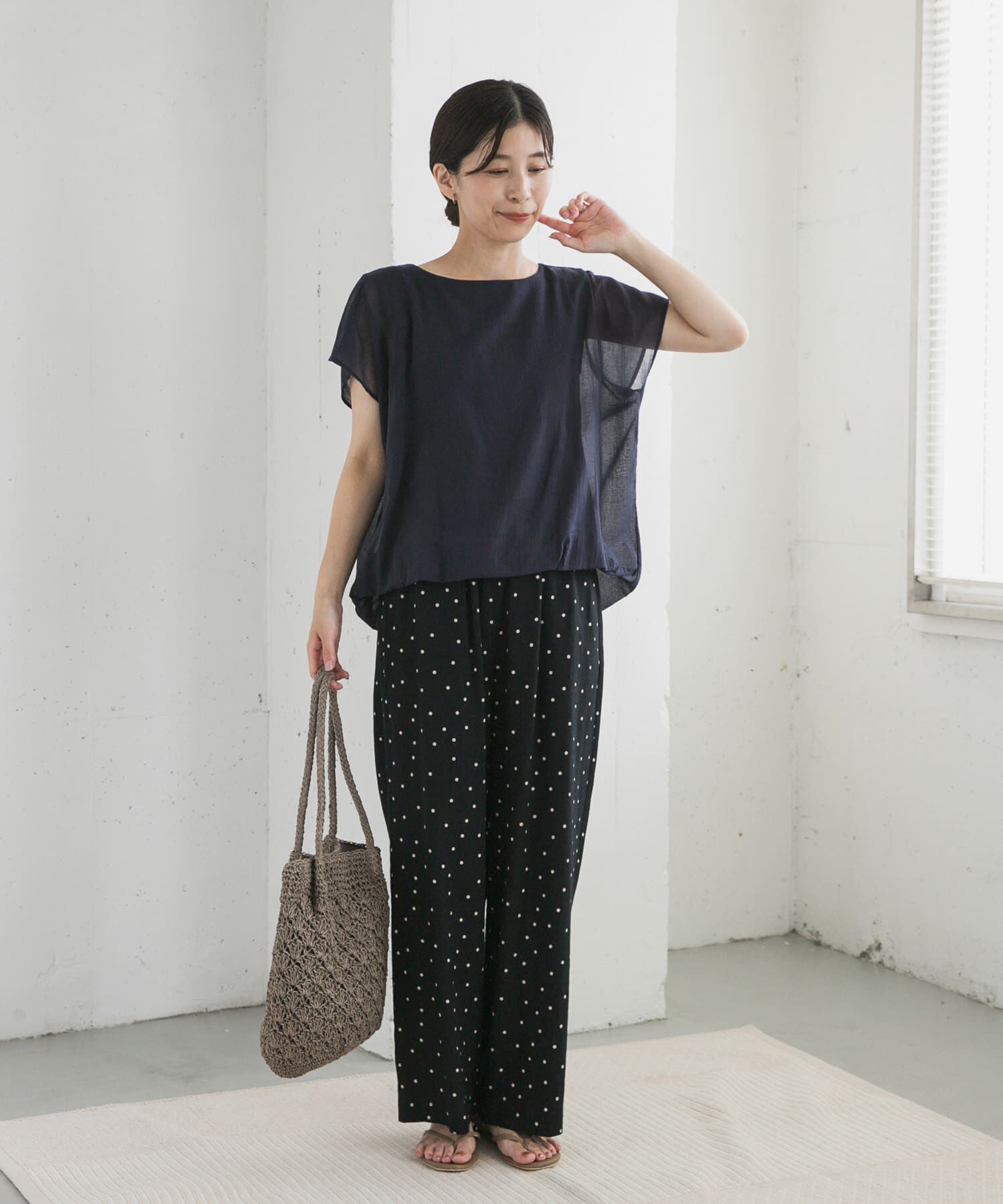 URBAN RESEARCH DOORS「ボイルレイヤードプルオーバー」|Tシャツ・カットソー|