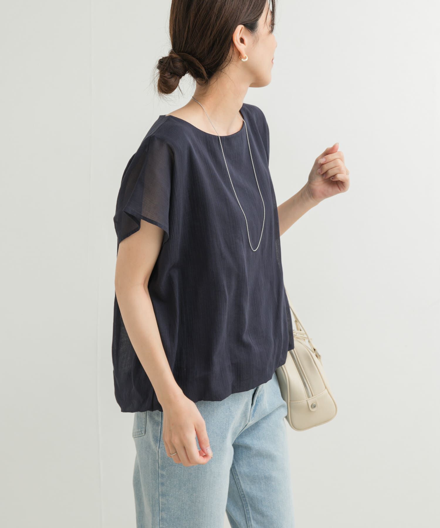 URBAN RESEARCH DOORS「ボイルレイヤードプルオーバー」|Tシャツ・カットソー|