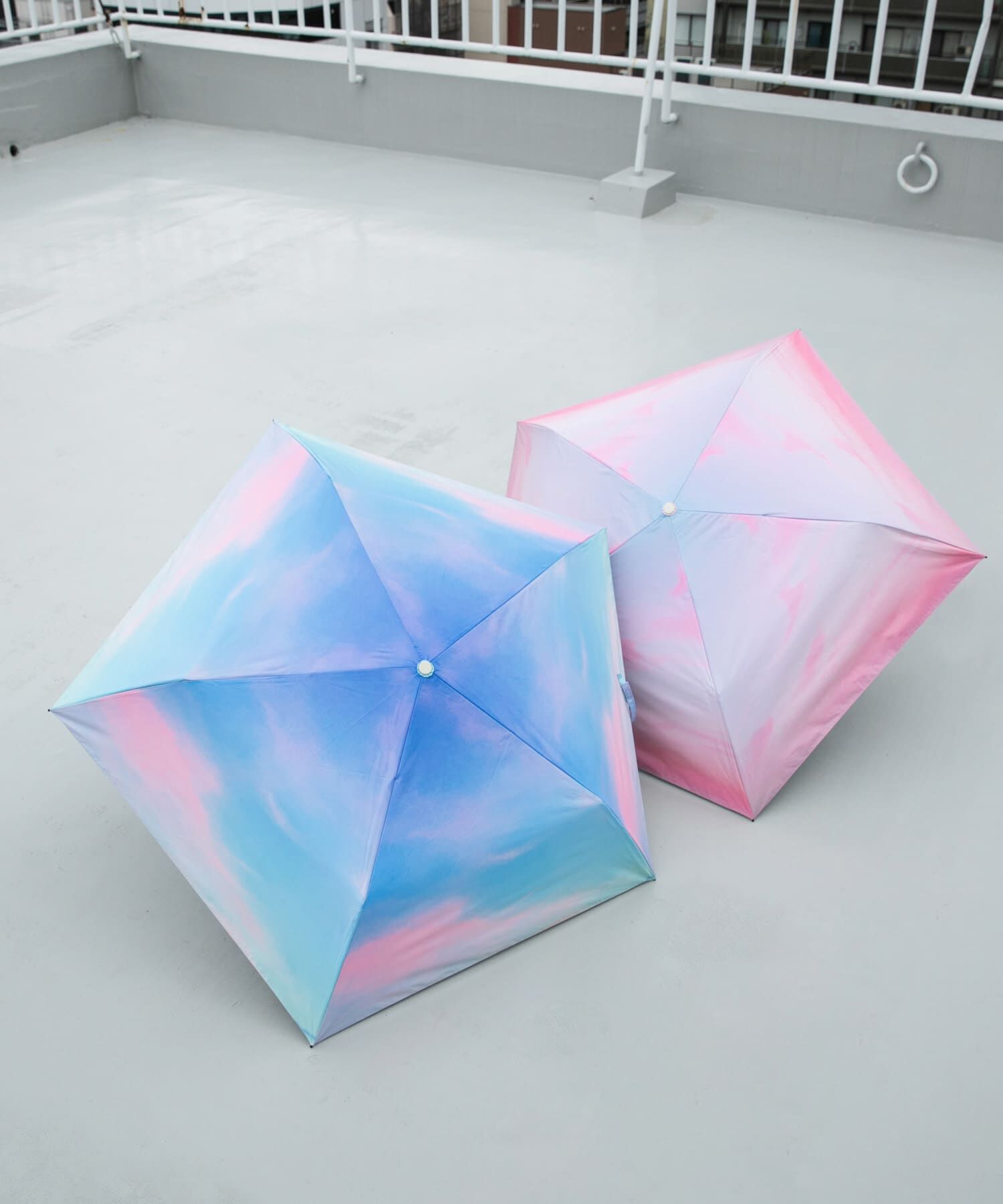 SMELLY「【晴雨兼用】Wpc.　遮光軽量サンセットMINI」|傘|