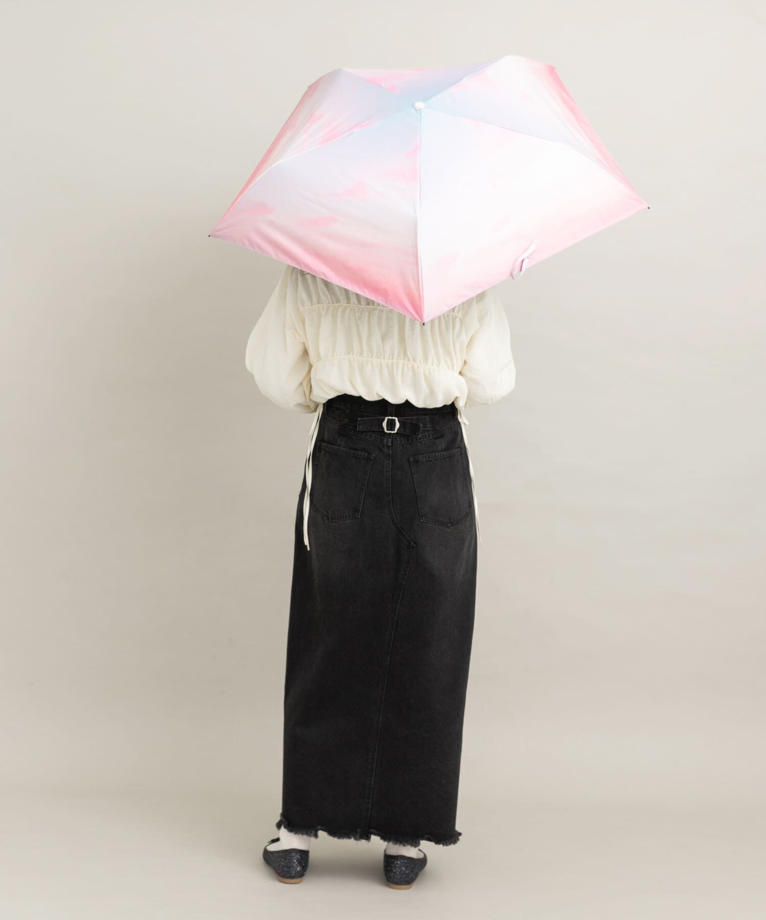 SMELLY「【晴雨兼用】Wpc.　遮光軽量サンセットMINI」|傘|