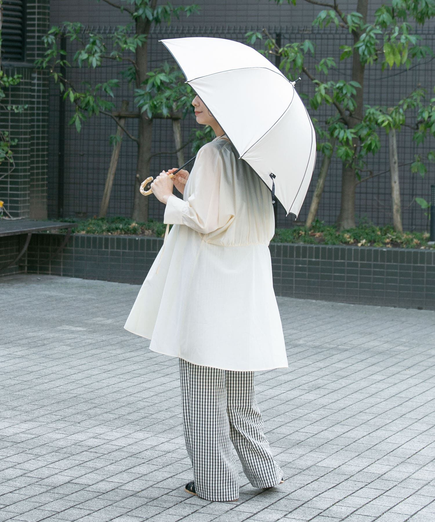 SMELLY「because　晴雨兼用パイピング長傘」|傘|