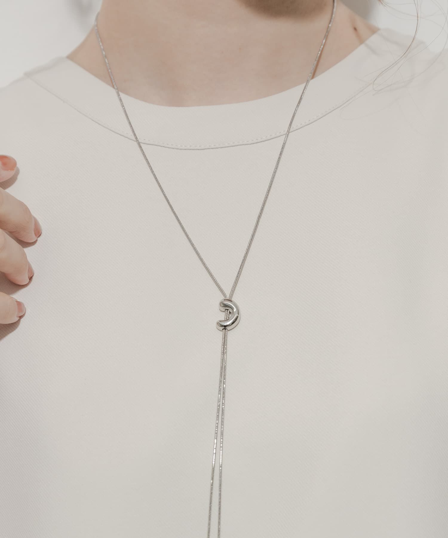 SMELLY「ニュアンスメタルスライドネックレス」|ネックレス|