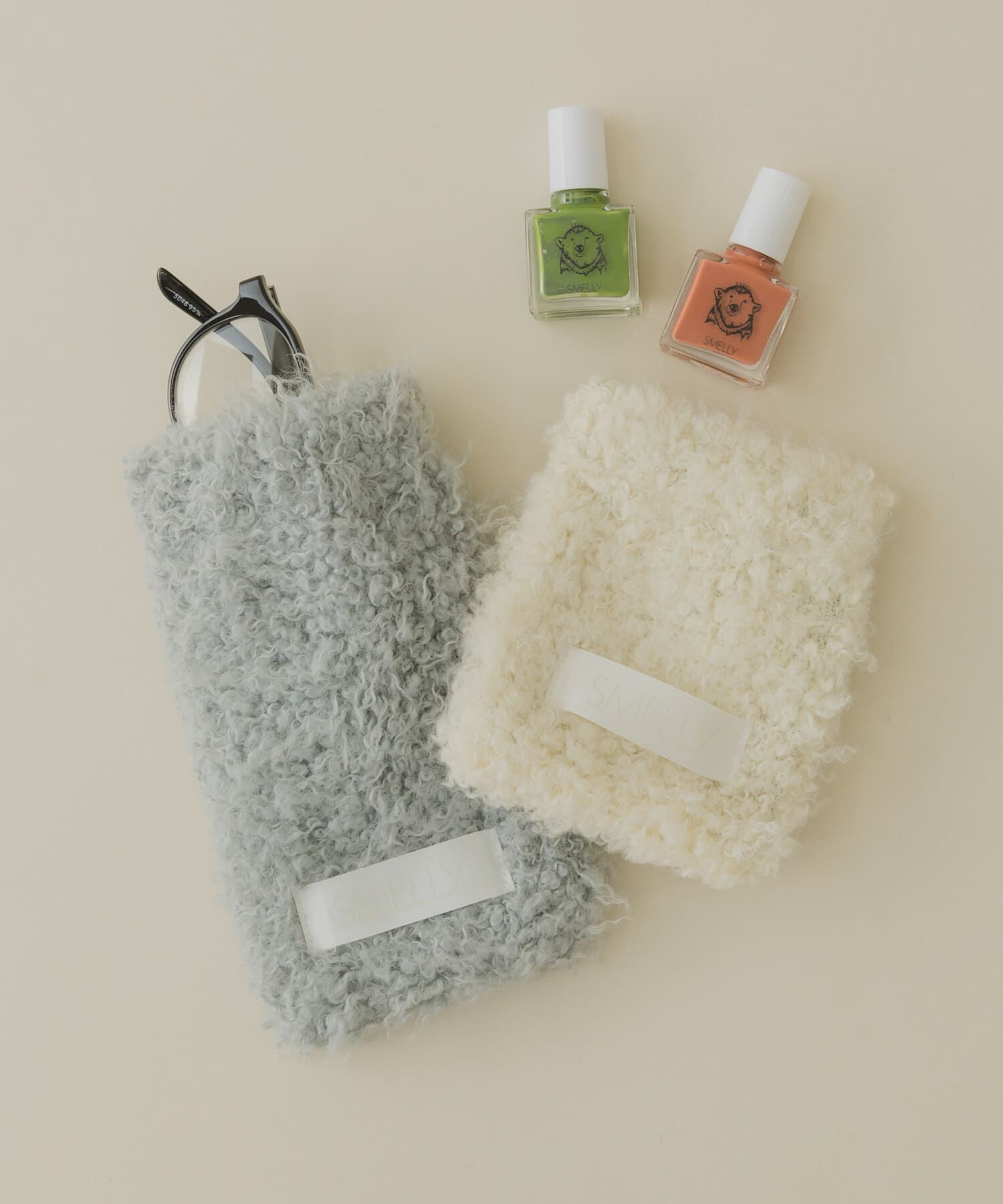 SMELLY「ワンタッチフラットポーチ」|ポーチ|