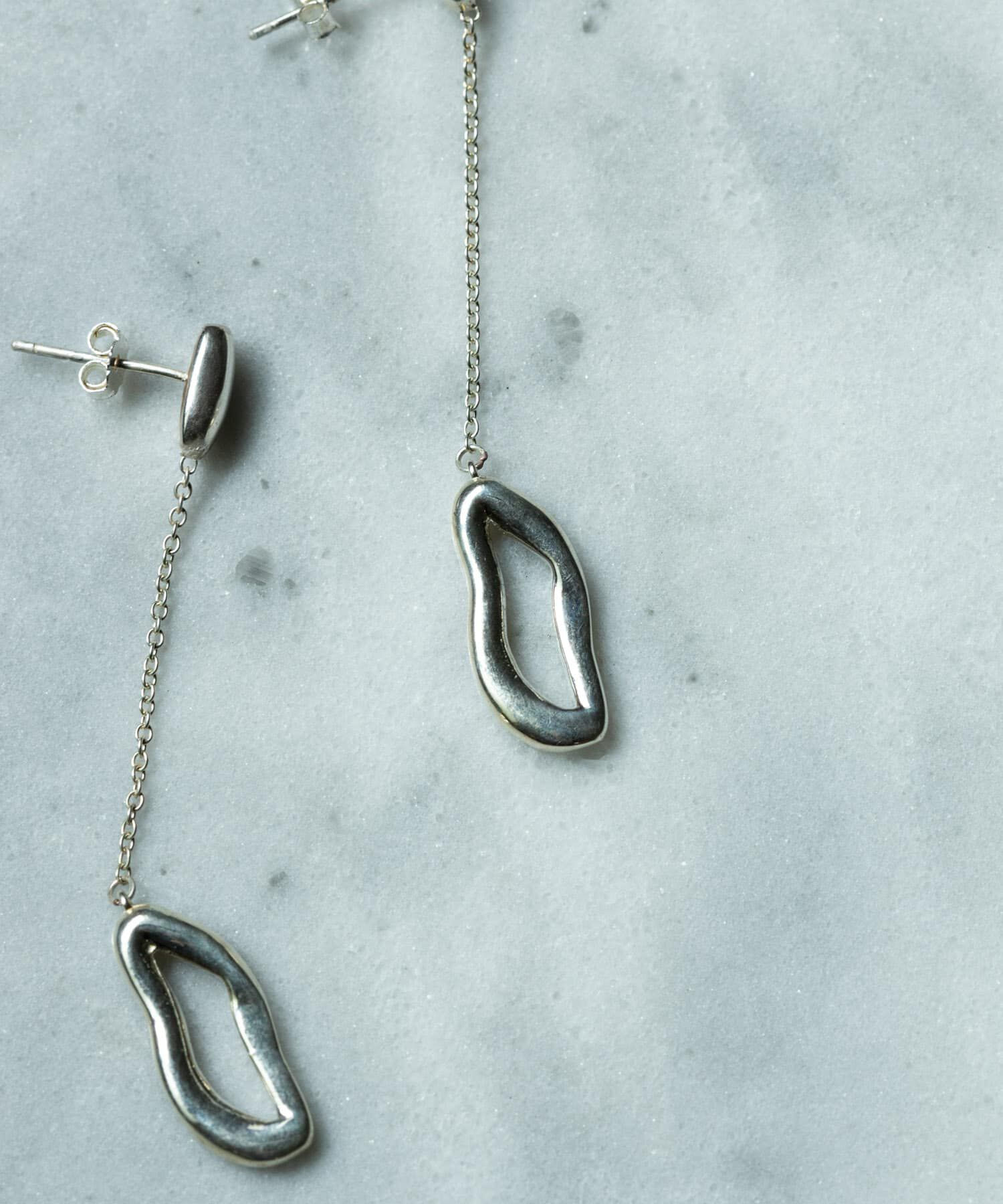 SMELLY「SMELLY so&rsquo;　chain combination pierce」|ピアス|シルバー