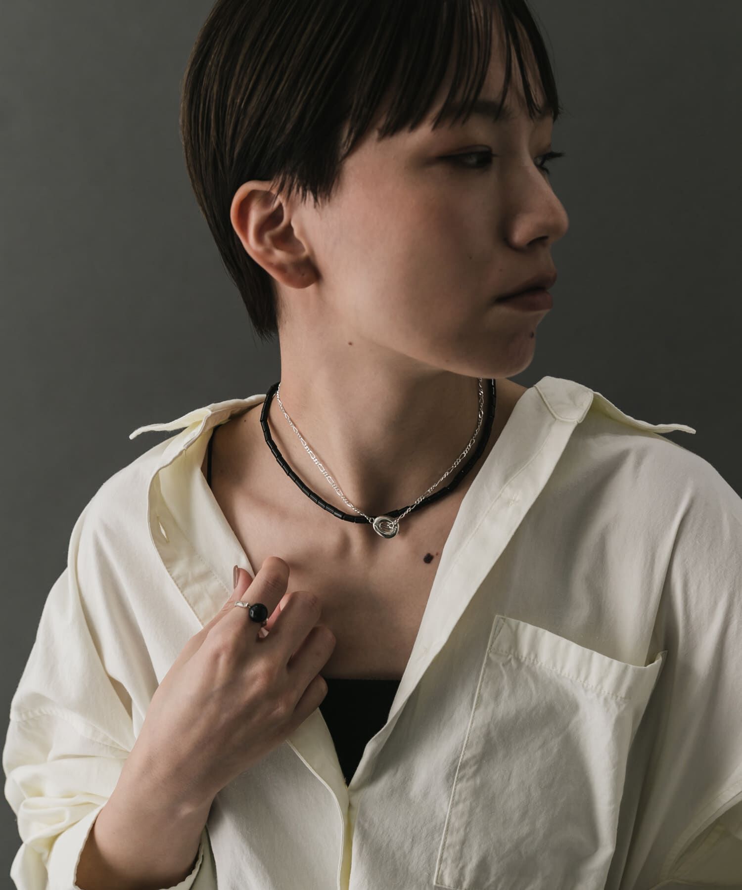 SMELLY「SMELLY so&rsquo;　onyx mantel necklace」|ネックレス|