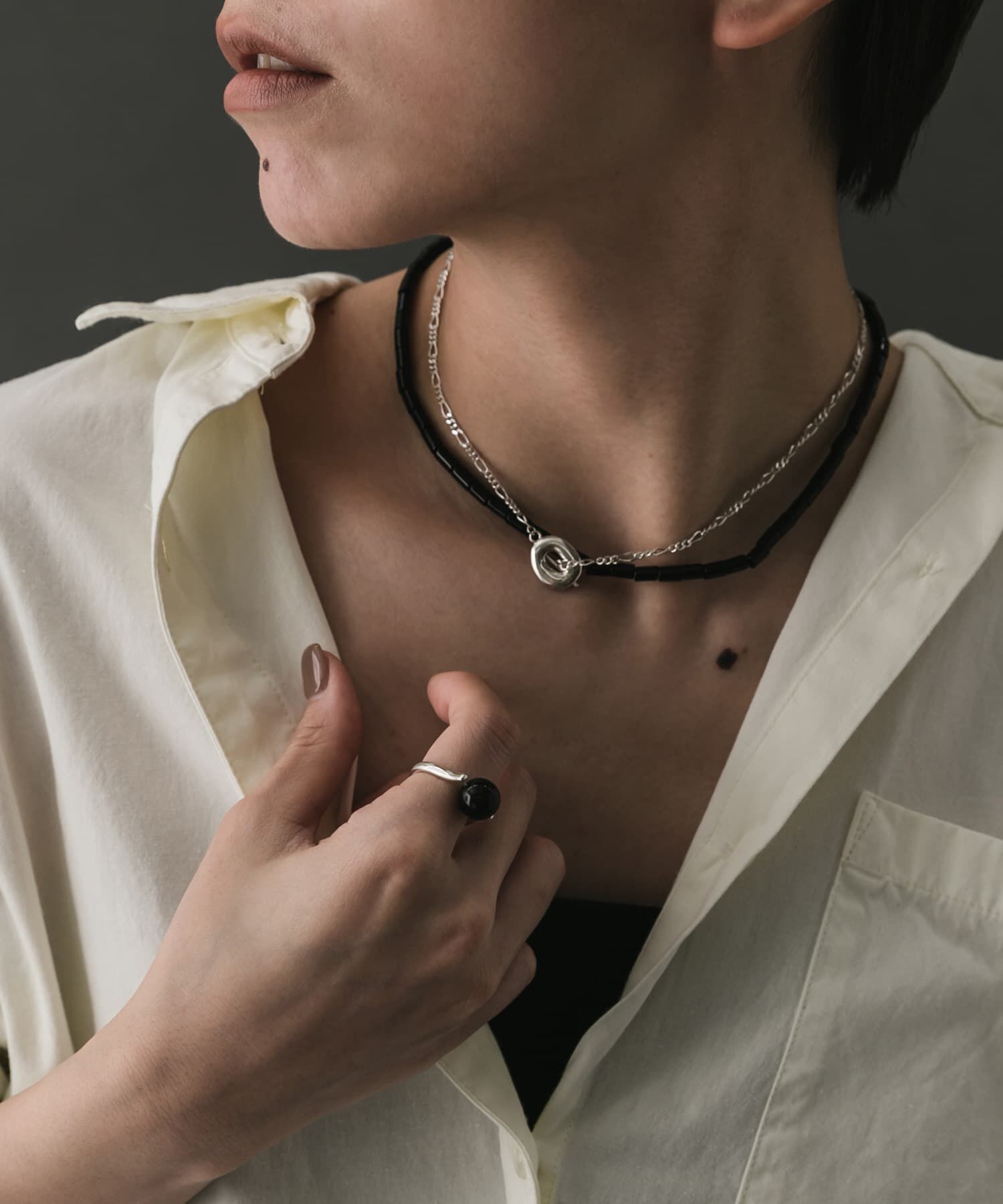 SMELLY「SMELLY so&rsquo;　onyx mantel necklace」|ネックレス|