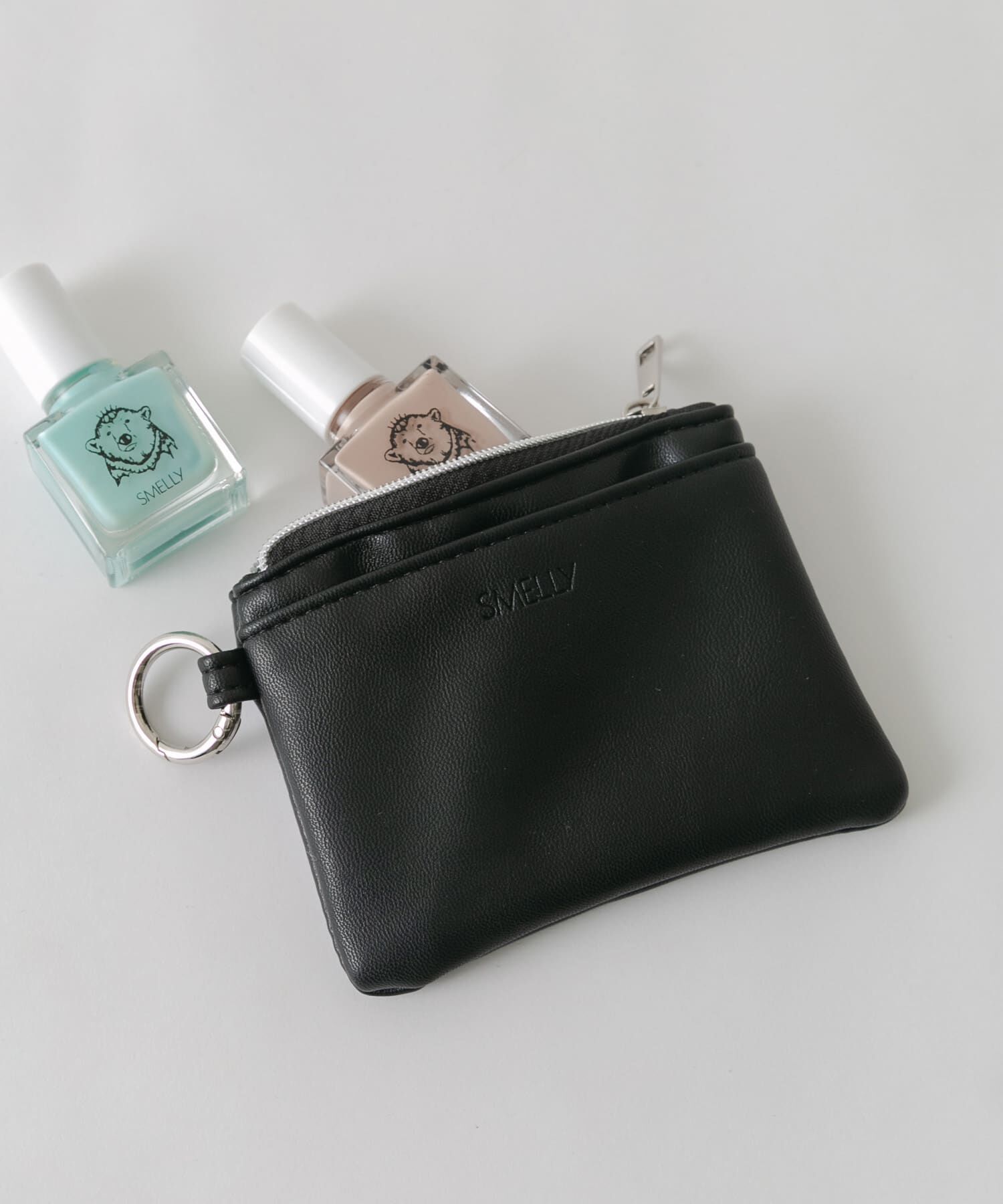 SMELLY「マルチミニポーチ」|ポーチ|ブラック