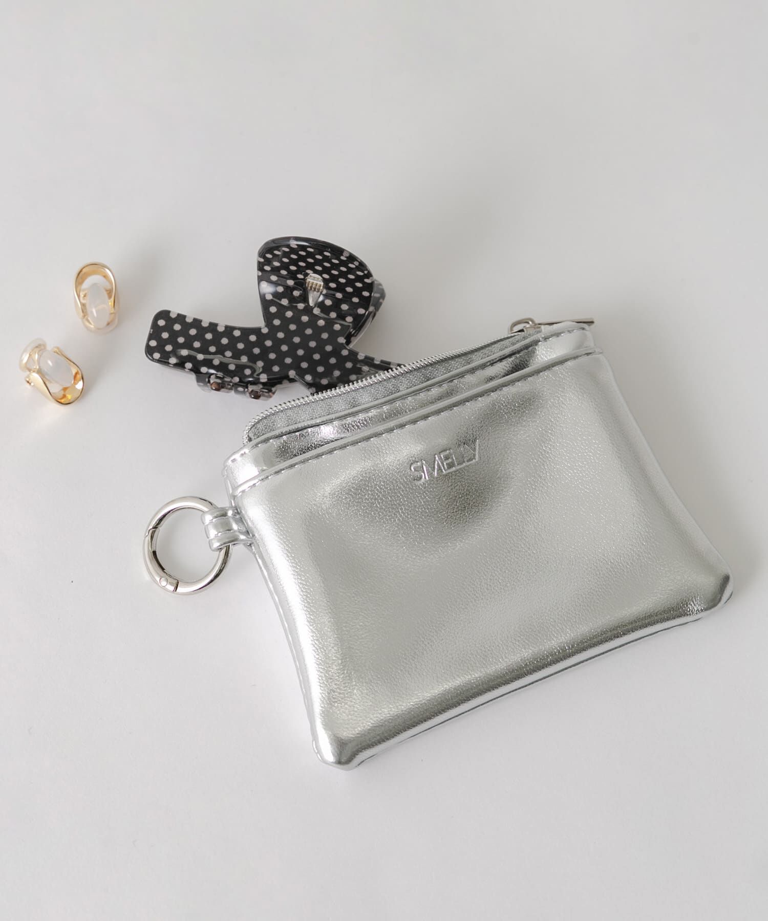 SMELLY「マルチミニポーチ」|ポーチ|シルバー