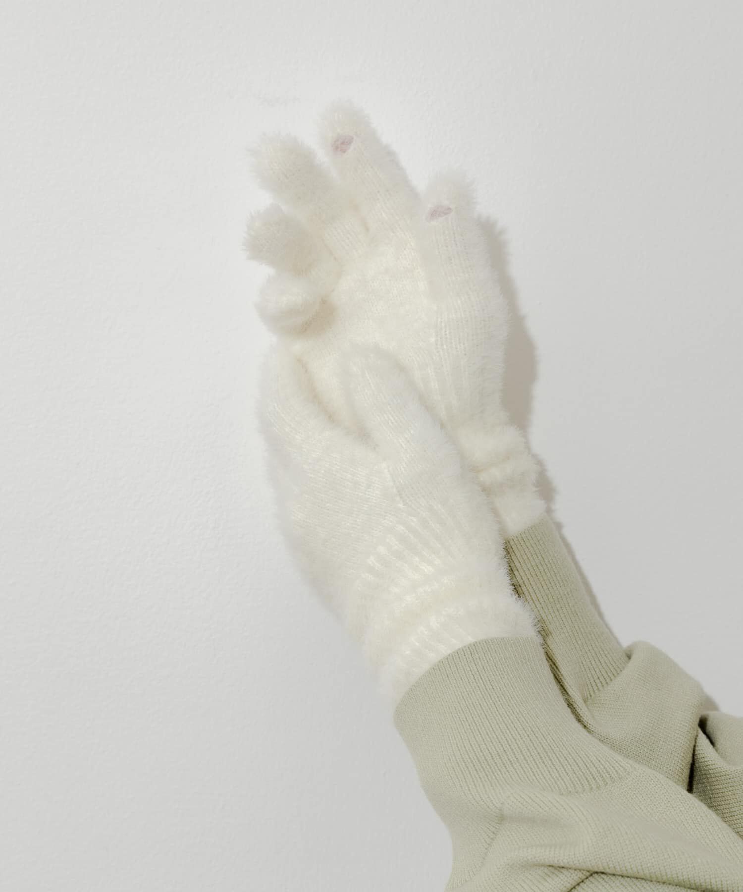 SMELLY「シャギーニットロンググローブ」|手袋|