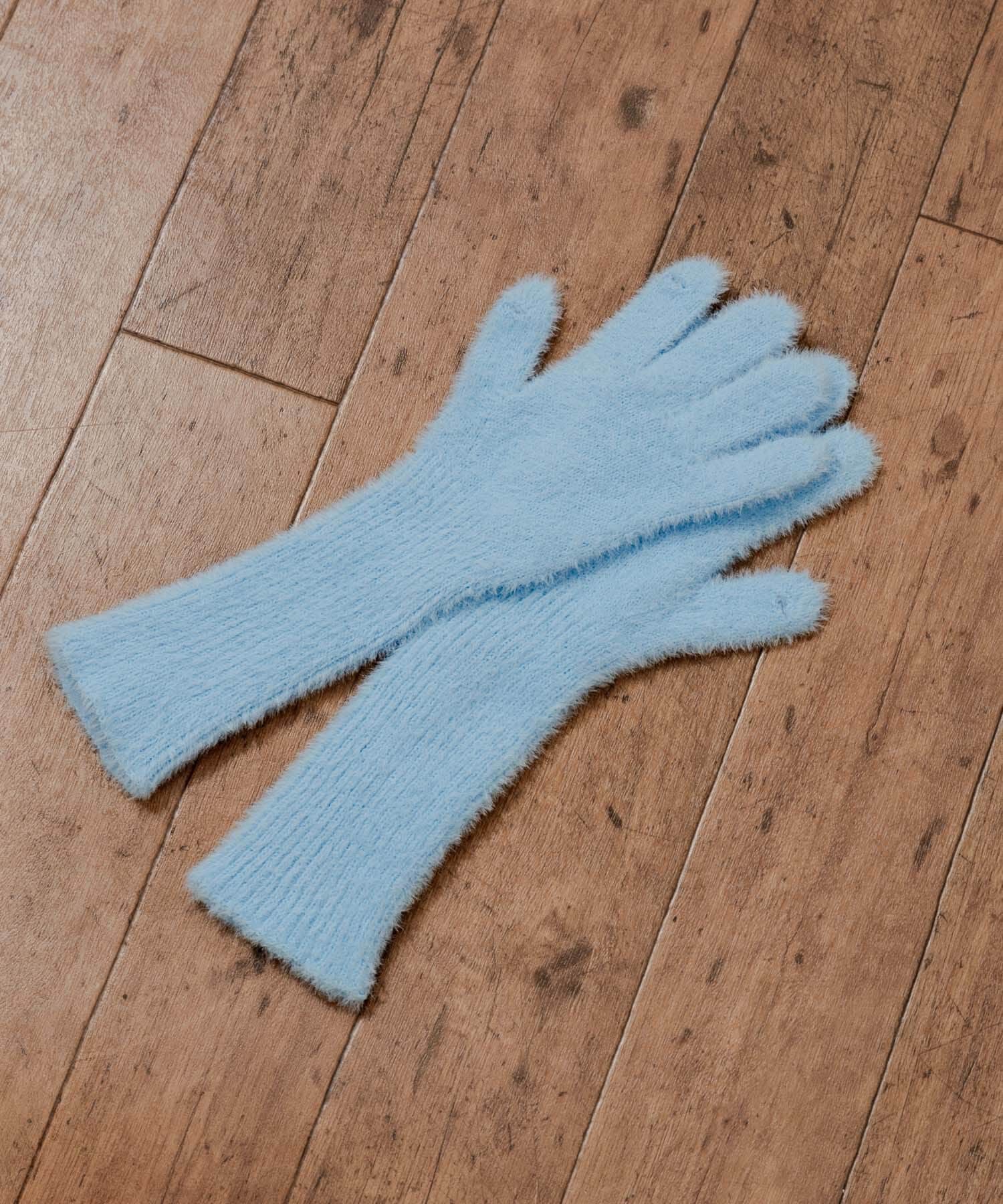 SMELLY「シャギーニットロンググローブ」|手袋|