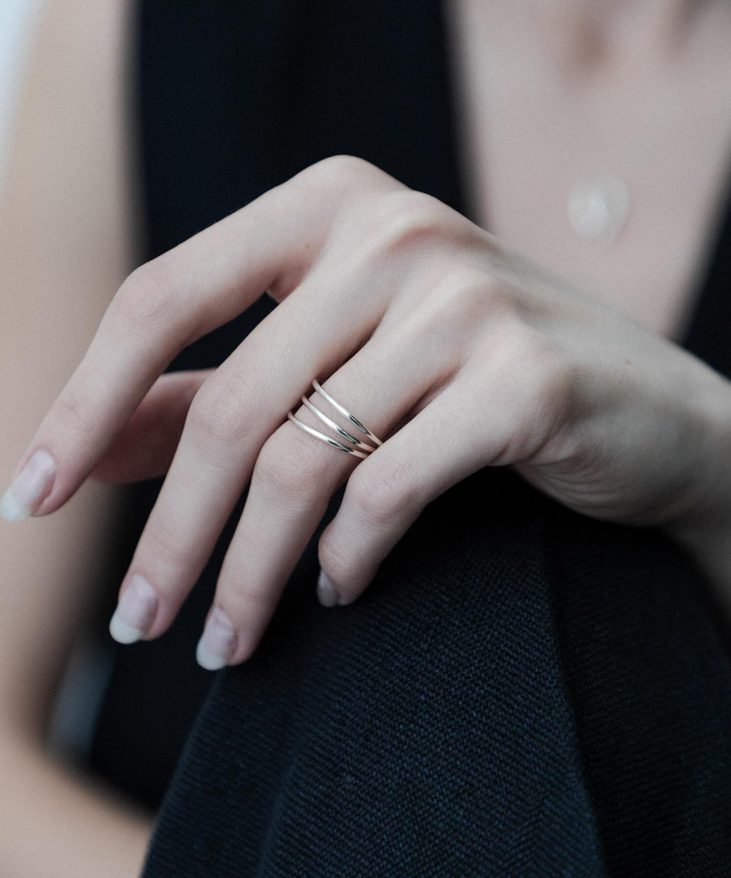 SMELLY「SMELLY so&rsquo;　narrow line ring」|リング|シルバー