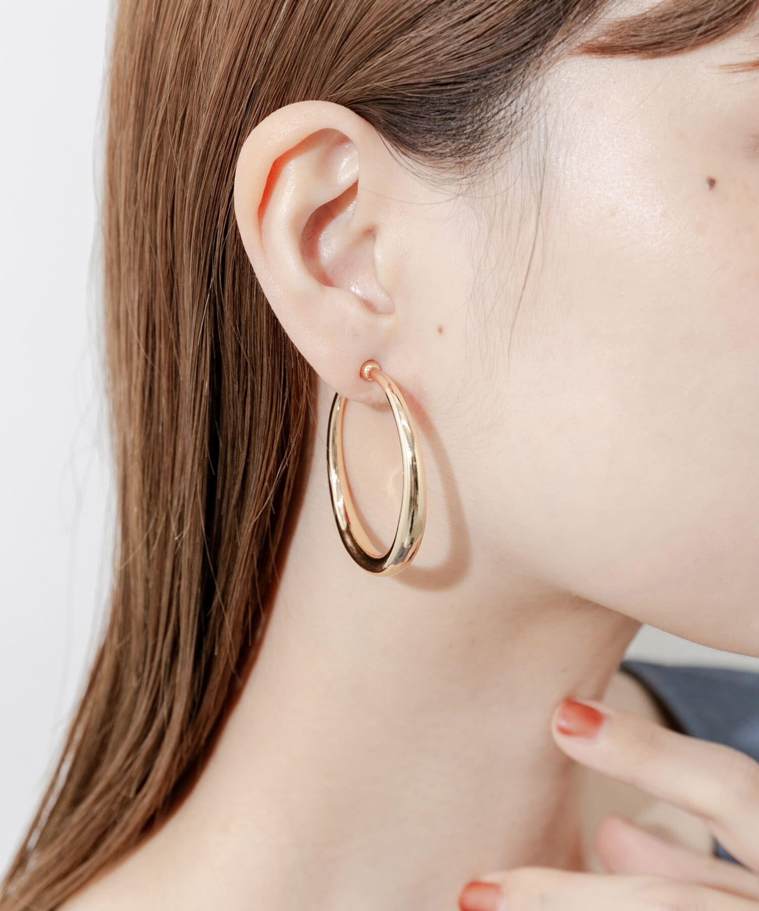 SMELLY「メタルビッグフープイヤリング」|イヤリング|