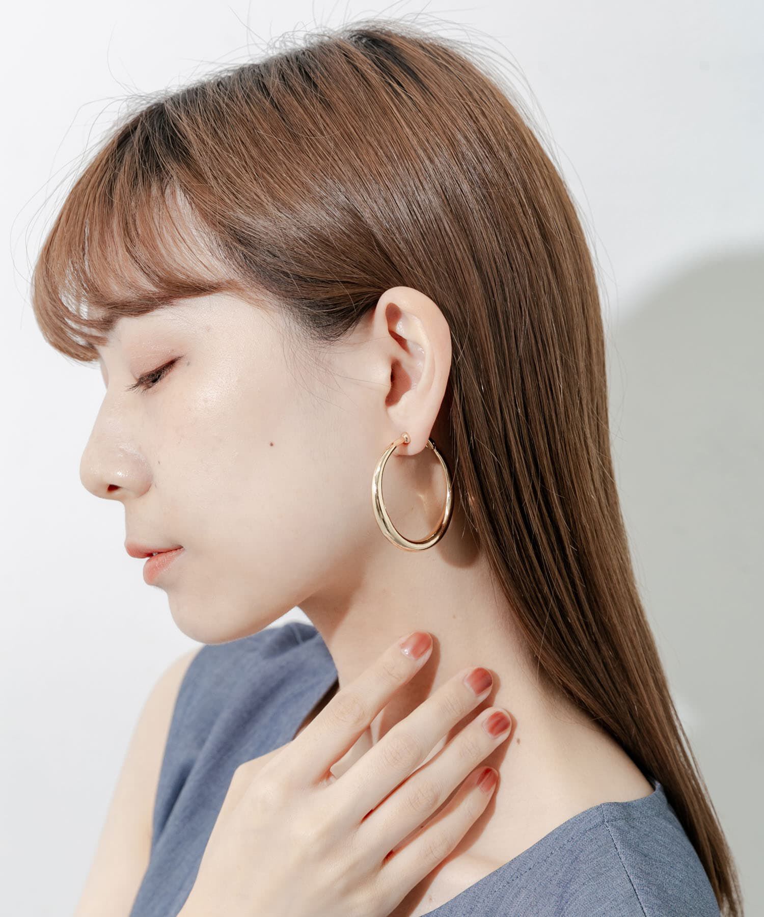 SMELLY「メタルビッグフープイヤリング」|イヤリング|