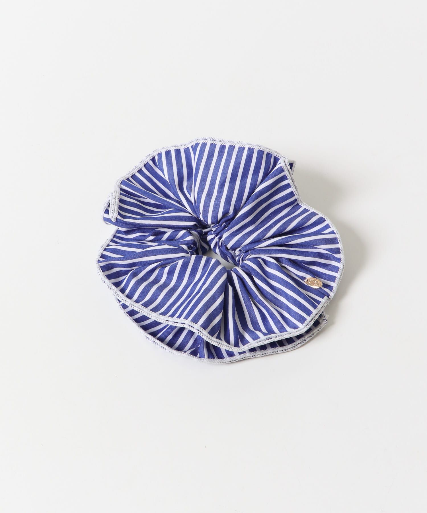 SMELLY「ストライプボリュームシュシュ」|ヘアゴム・シュシュ|