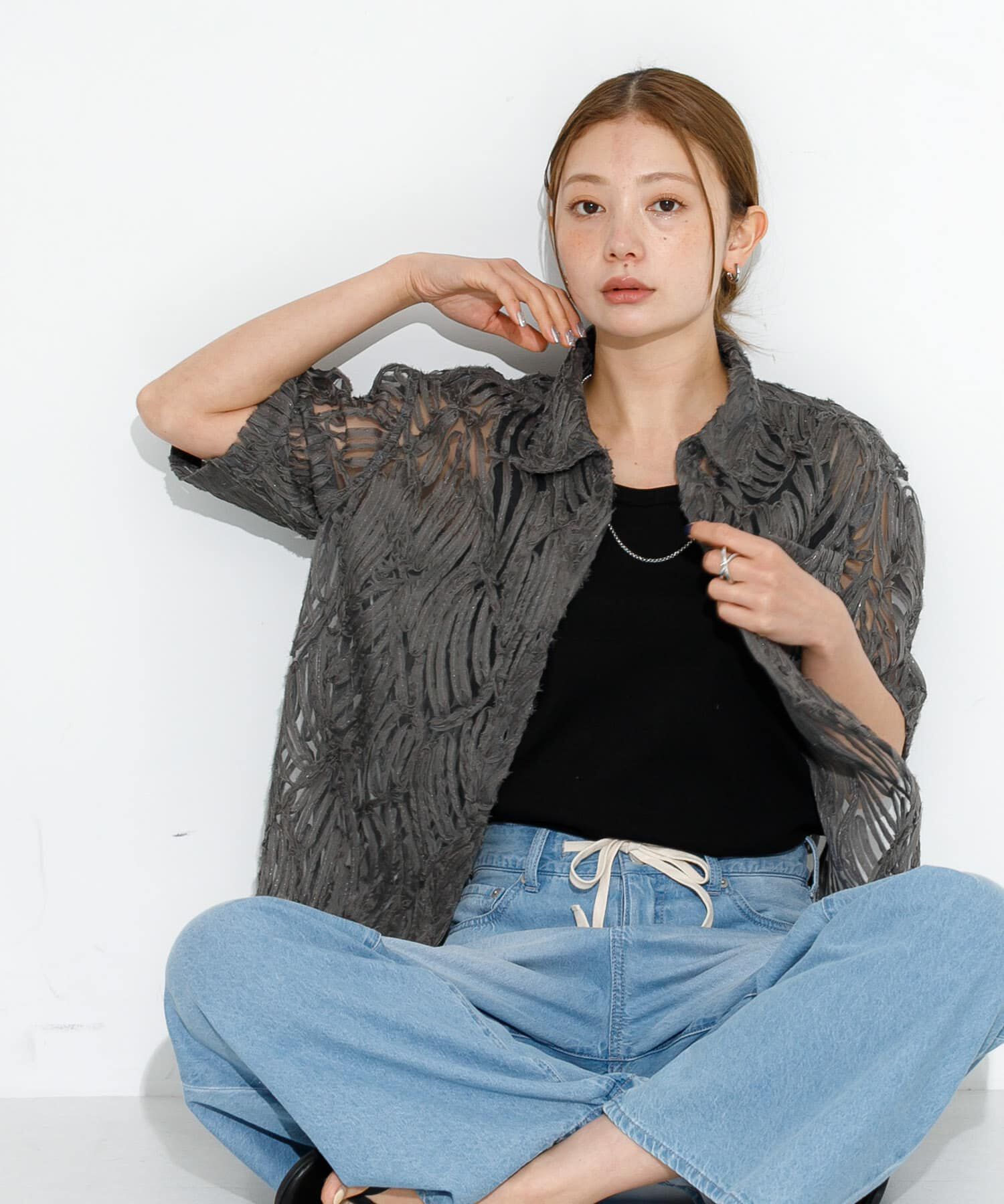 Sonny Label 「テープレース半袖シャツ」|シャツ・ブラウス|