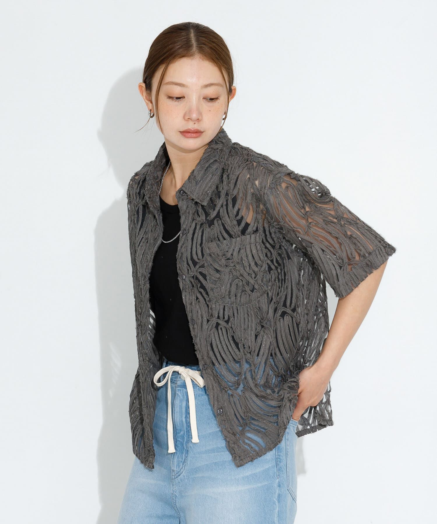 Sonny Label 「テープレース半袖シャツ」|シャツ・ブラウス|