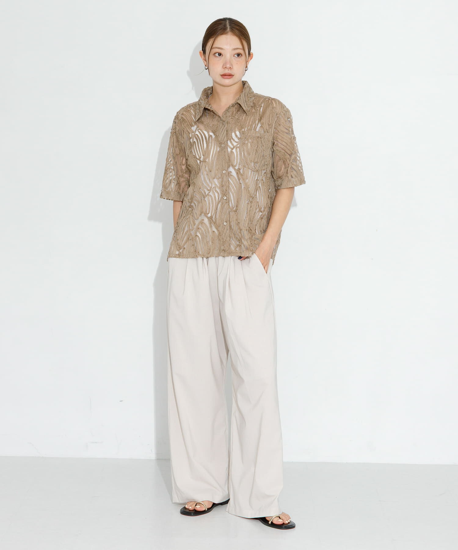 Sonny Label 「テープレース半袖シャツ」|シャツ・ブラウス|