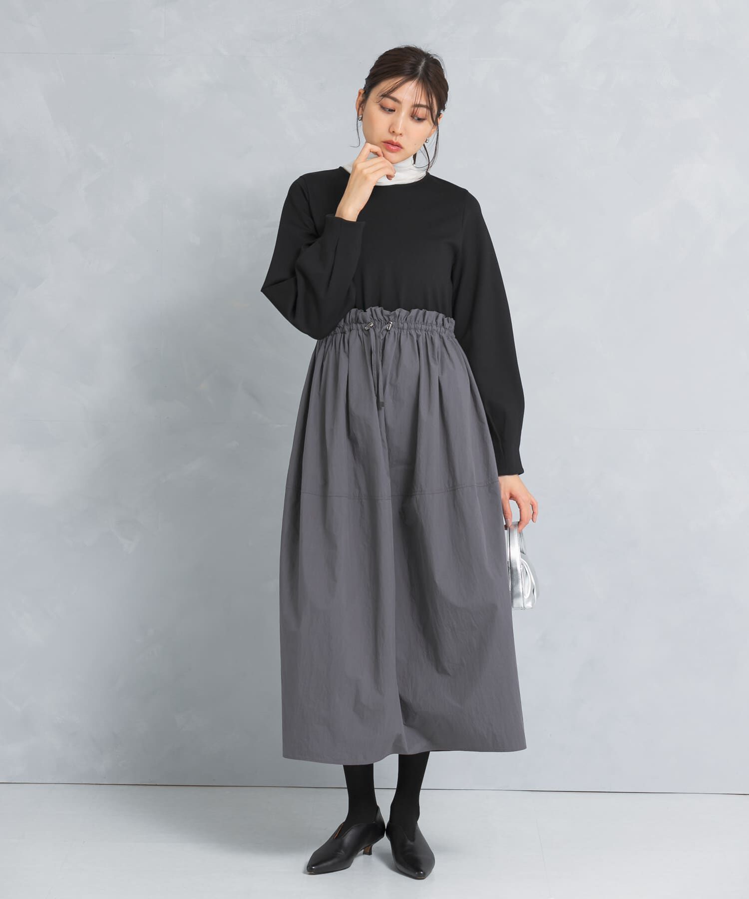 URBAN RESEARCH ROSSO「ドッキングウエストドロストワンピース」|ワンピース|