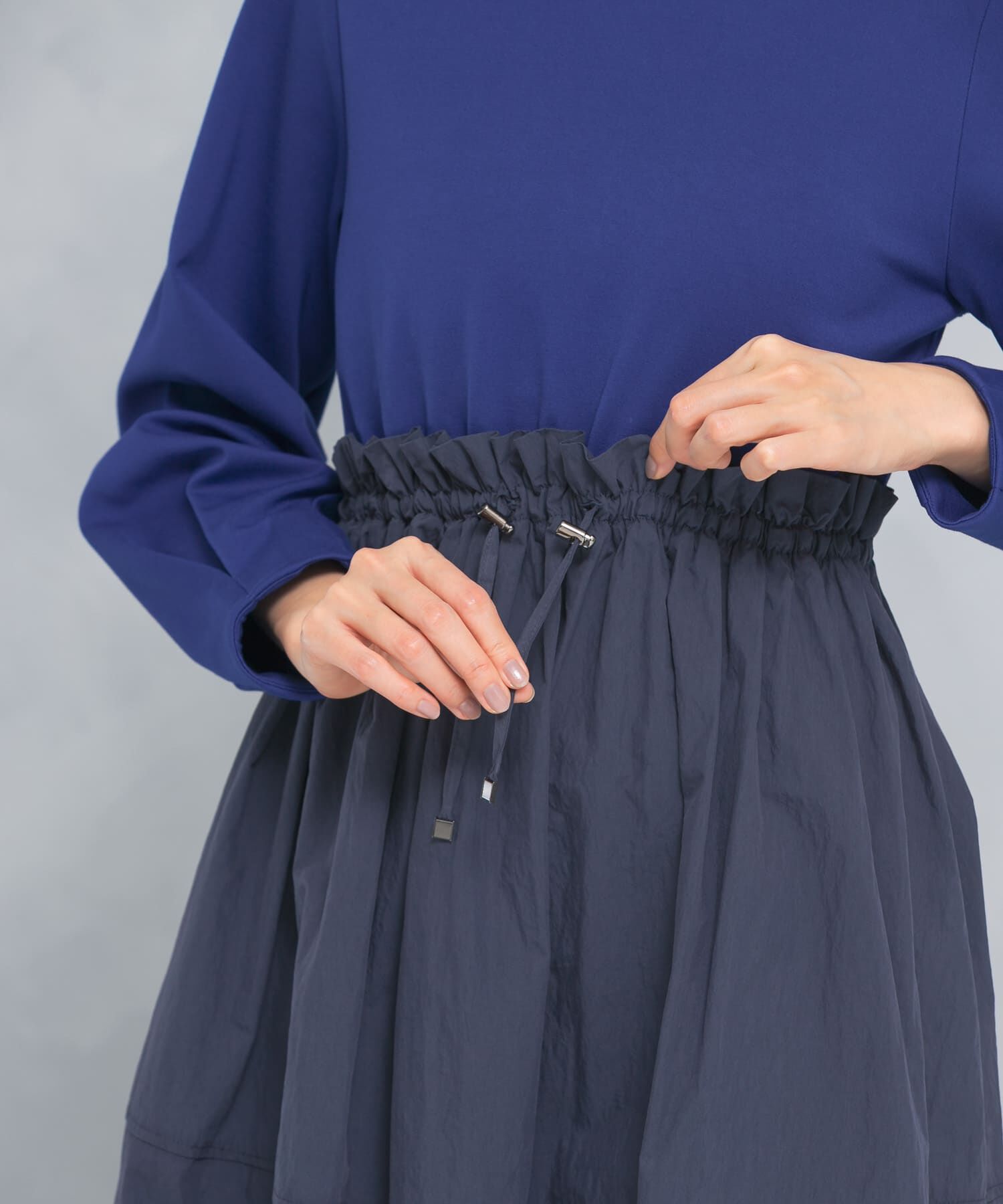 URBAN RESEARCH ROSSO「ドッキングウエストドロストワンピース」|ワンピース|