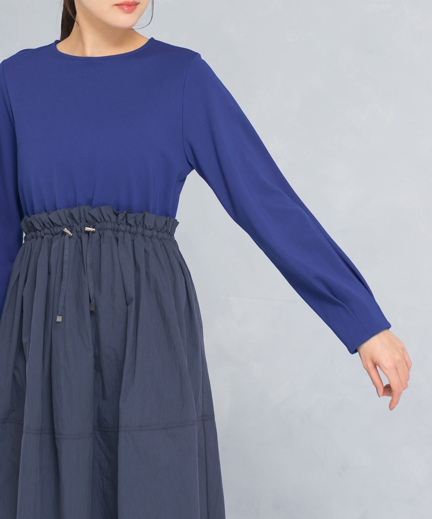 URBAN RESEARCH ROSSO「ドッキングウエストドロストワンピース」|ワンピース|