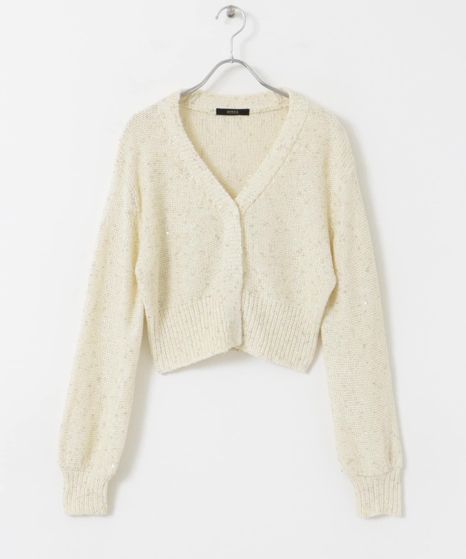 URBAN RESEARCH ROSSO「ラメミックスショートカーディガン」|カーディガン|