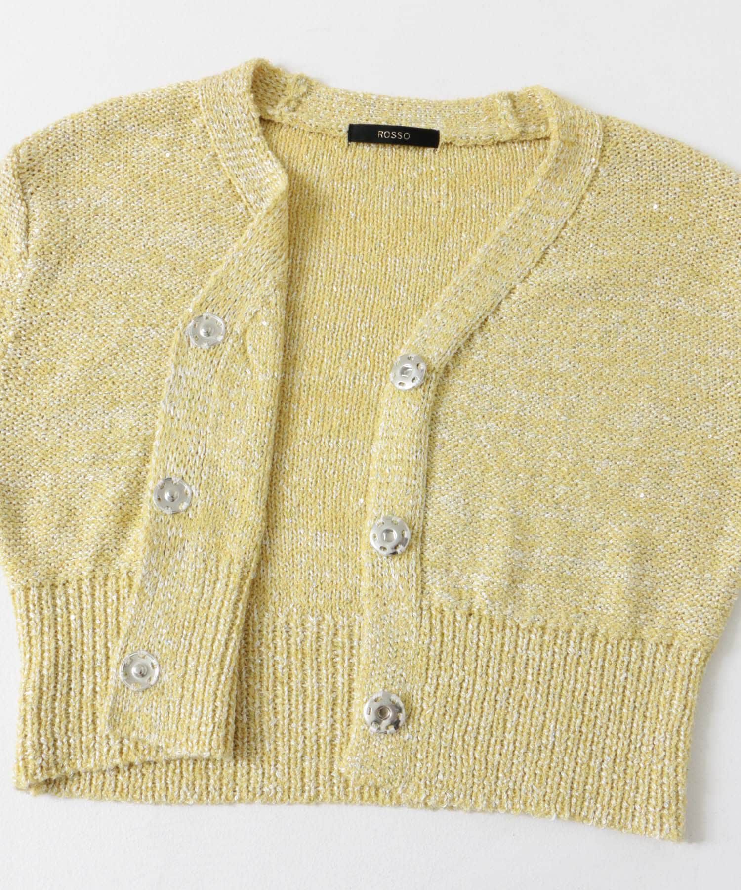 URBAN RESEARCH ROSSO「ラメミックスショートカーディガン」|カーディガン|