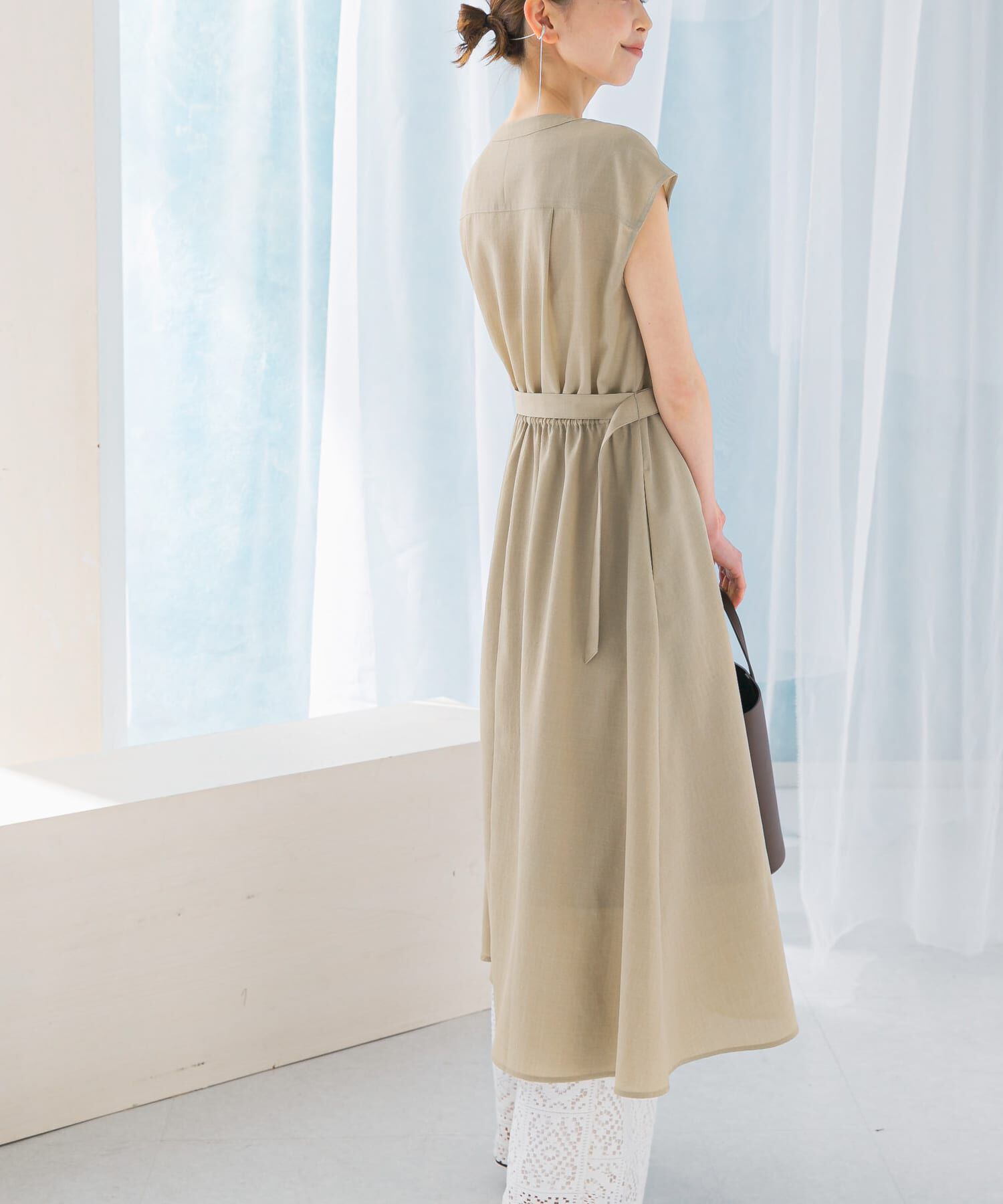 URBAN RESEARCH ROSSO「『UR TECH DRYLUXE』ポケットデザインワンピース」|ワンピース|