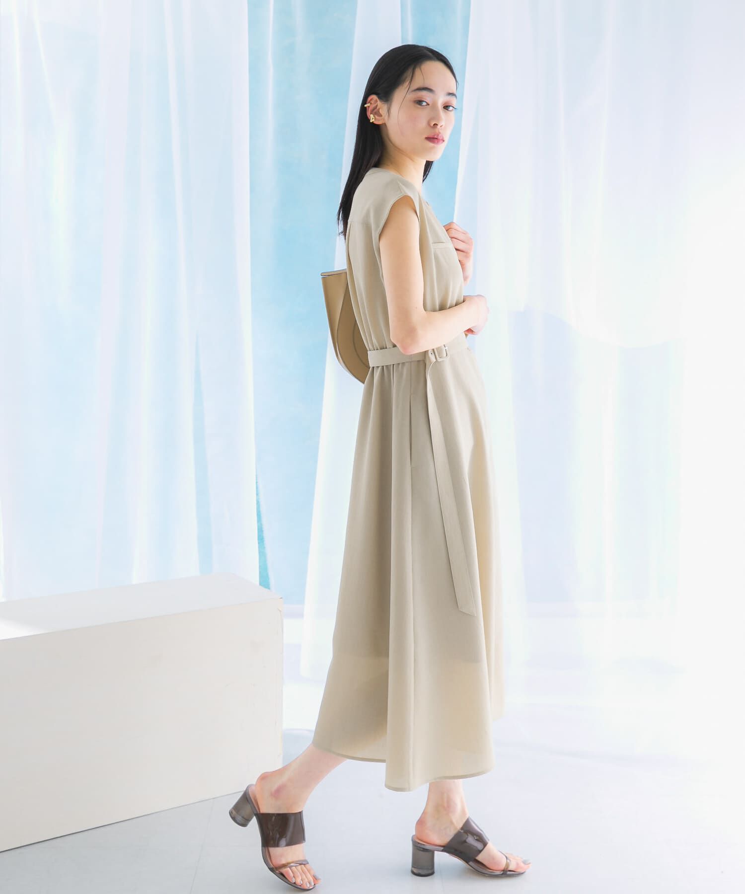 URBAN RESEARCH ROSSO「『UR TECH DRYLUXE』ポケットデザインワンピース」|ワンピース|