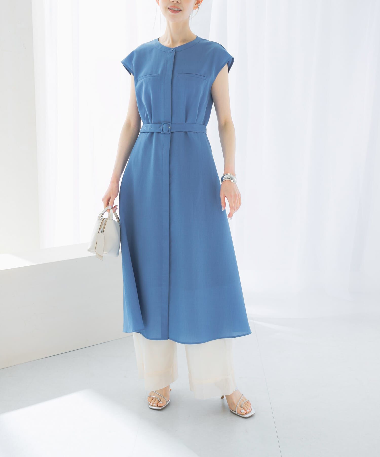 URBAN RESEARCH ROSSO「『UR TECH DRYLUXE』ポケットデザインワンピース」|ワンピース|