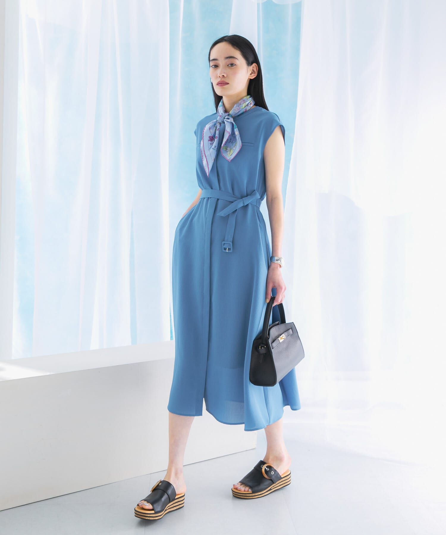 URBAN RESEARCH ROSSO「『UR TECH DRYLUXE』ポケットデザインワンピース」|ワンピース|