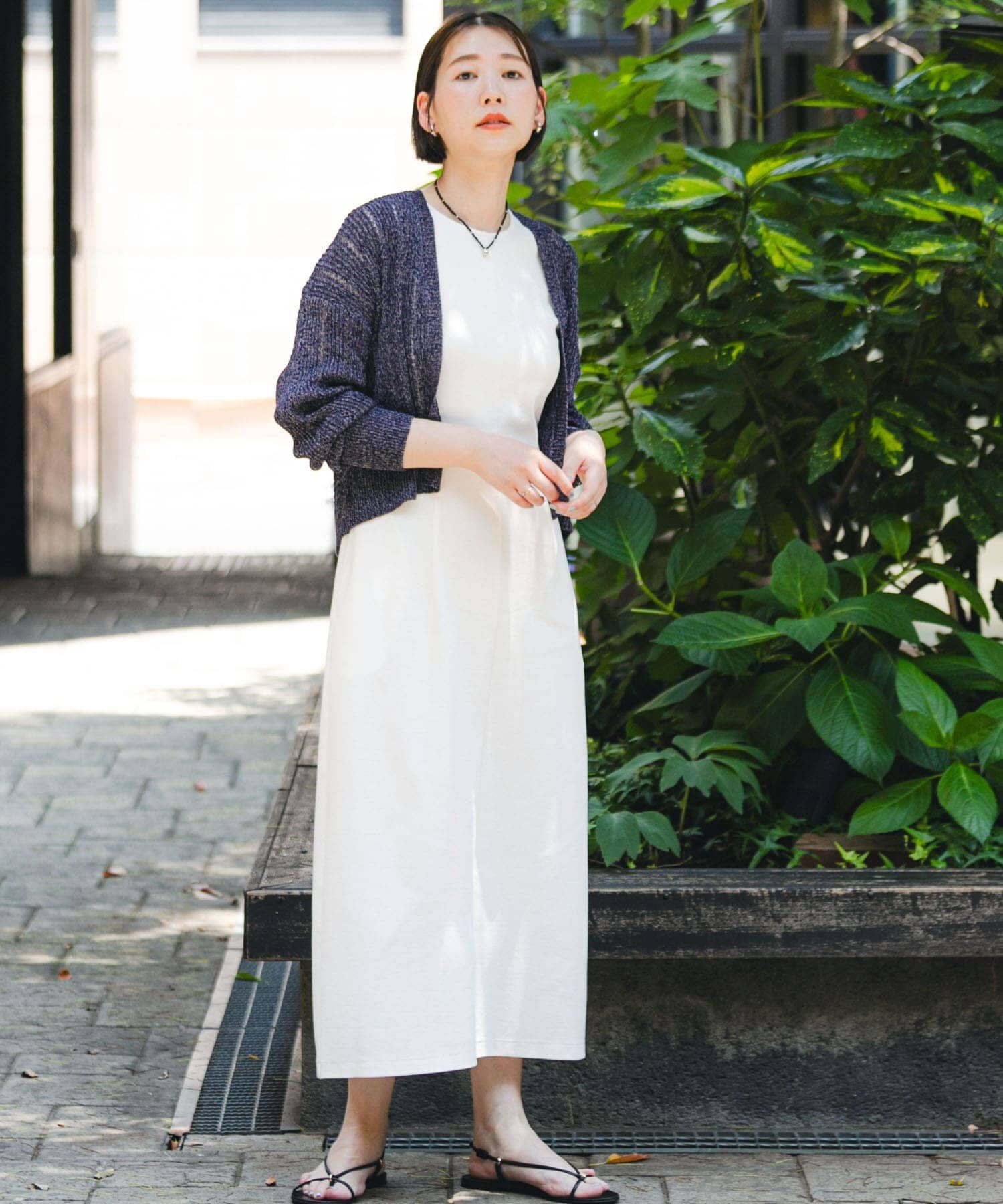 URBAN RESEARCH ROSSO「『UR TECH ひやサラクール』F by ROSSO　アメスリコクーンワンピース」|ワンピース|オフホワイト