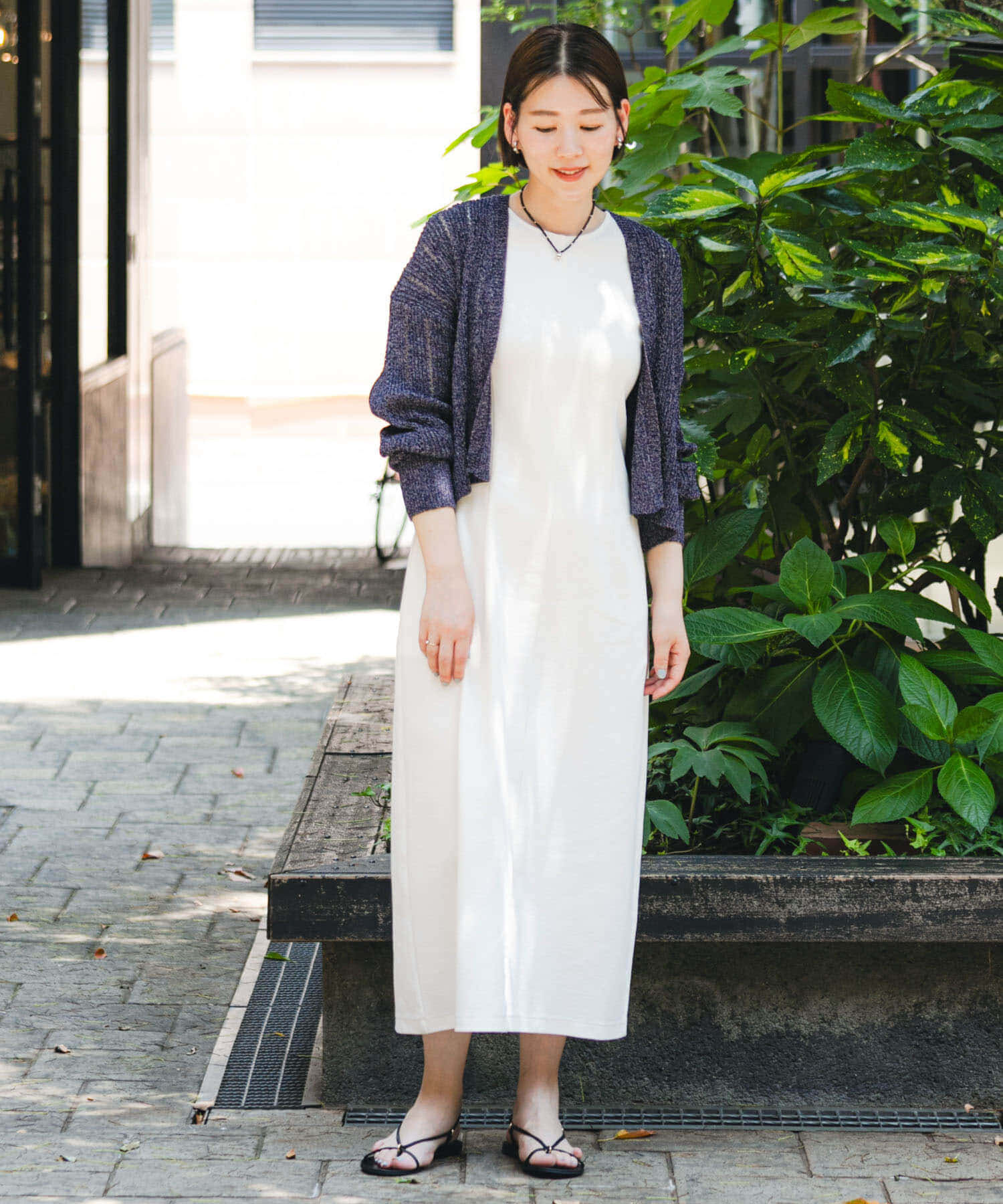 URBAN RESEARCH ROSSO「『UR TECH ひやサラクール』F by ROSSO　アメスリコクーンワンピース」|ワンピース|