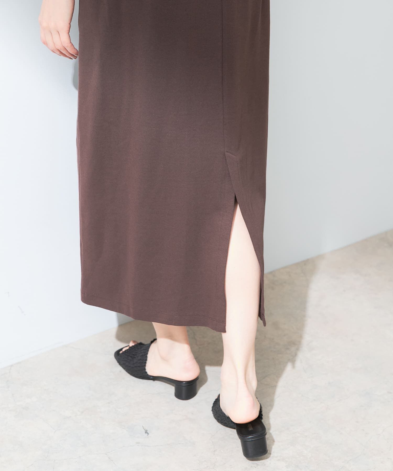 URBAN RESEARCH ROSSO「『UR TECH ひやサラクール』F by ROSSO　アメスリコクーンワンピース」|ワンピース|