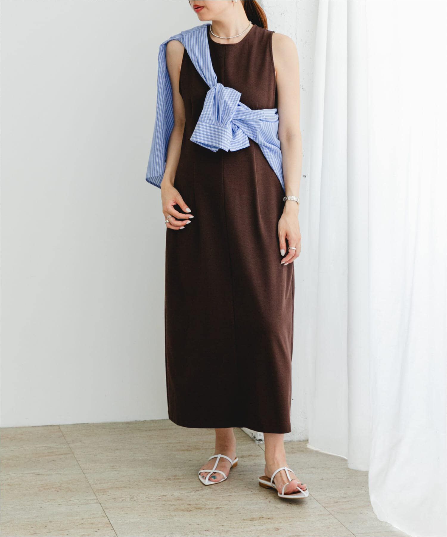 URBAN RESEARCH ROSSO「『UR TECH ひやサラクール』F by ROSSO　アメスリコクーンワンピース」|ワンピース|