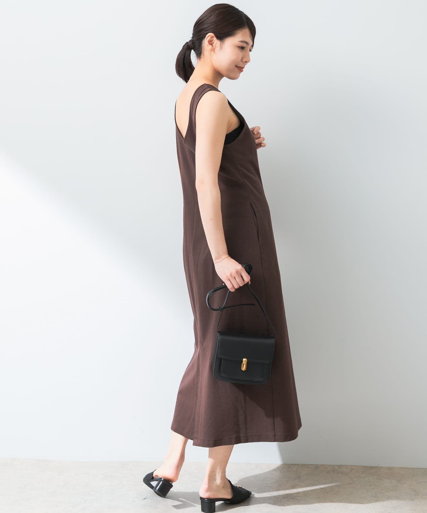 URBAN RESEARCH ROSSO「『UR TECH ひやサラクール』F by ROSSO　アメスリコクーンワンピース」|ワンピース|