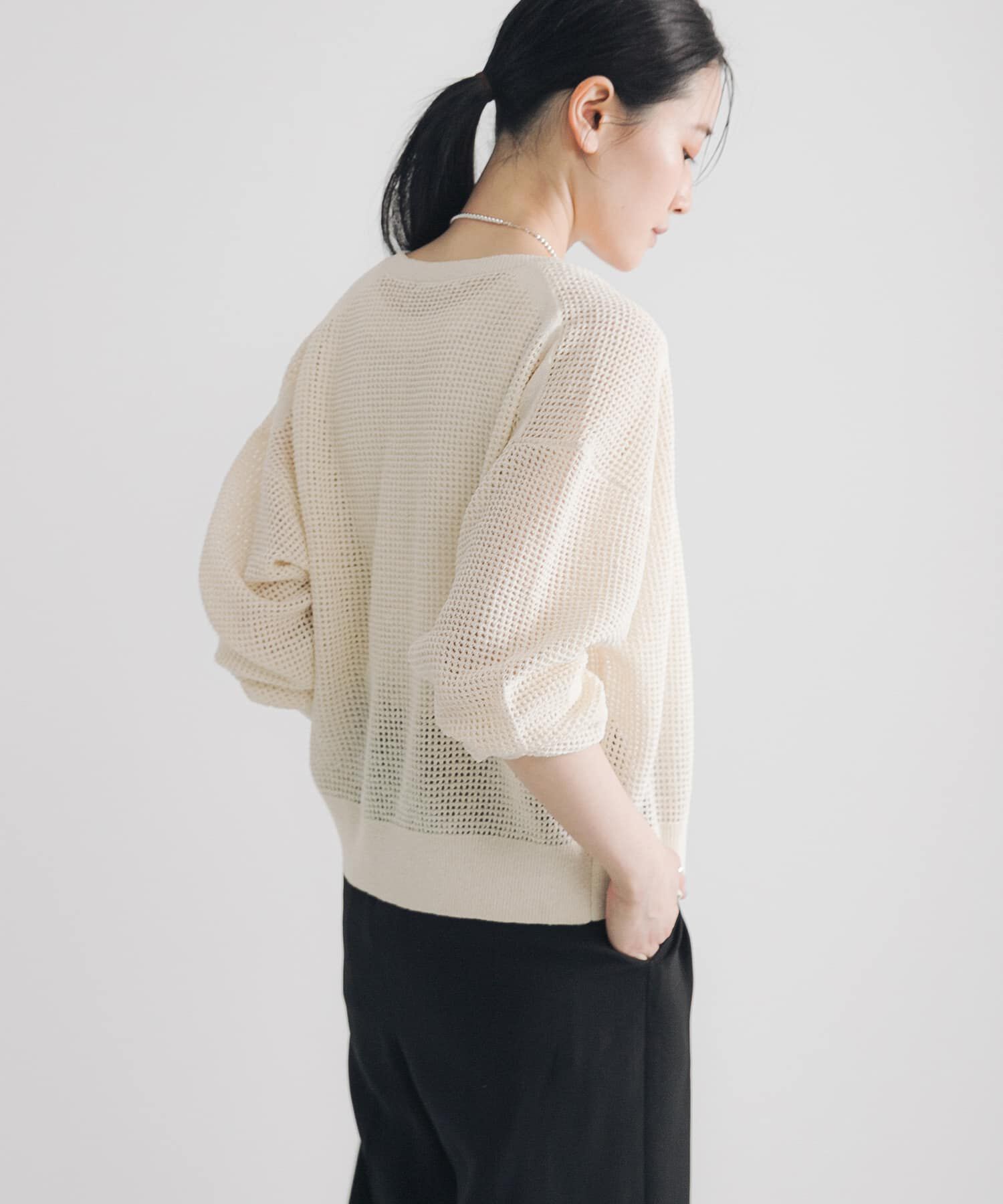 URBAN RESEARCH「ブークレメッシュニットカーディガン」|カーディガン|