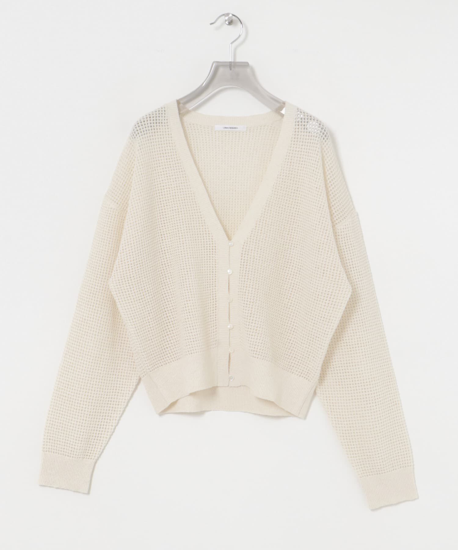 URBAN RESEARCH「ブークレメッシュニットカーディガン」|カーディガン|