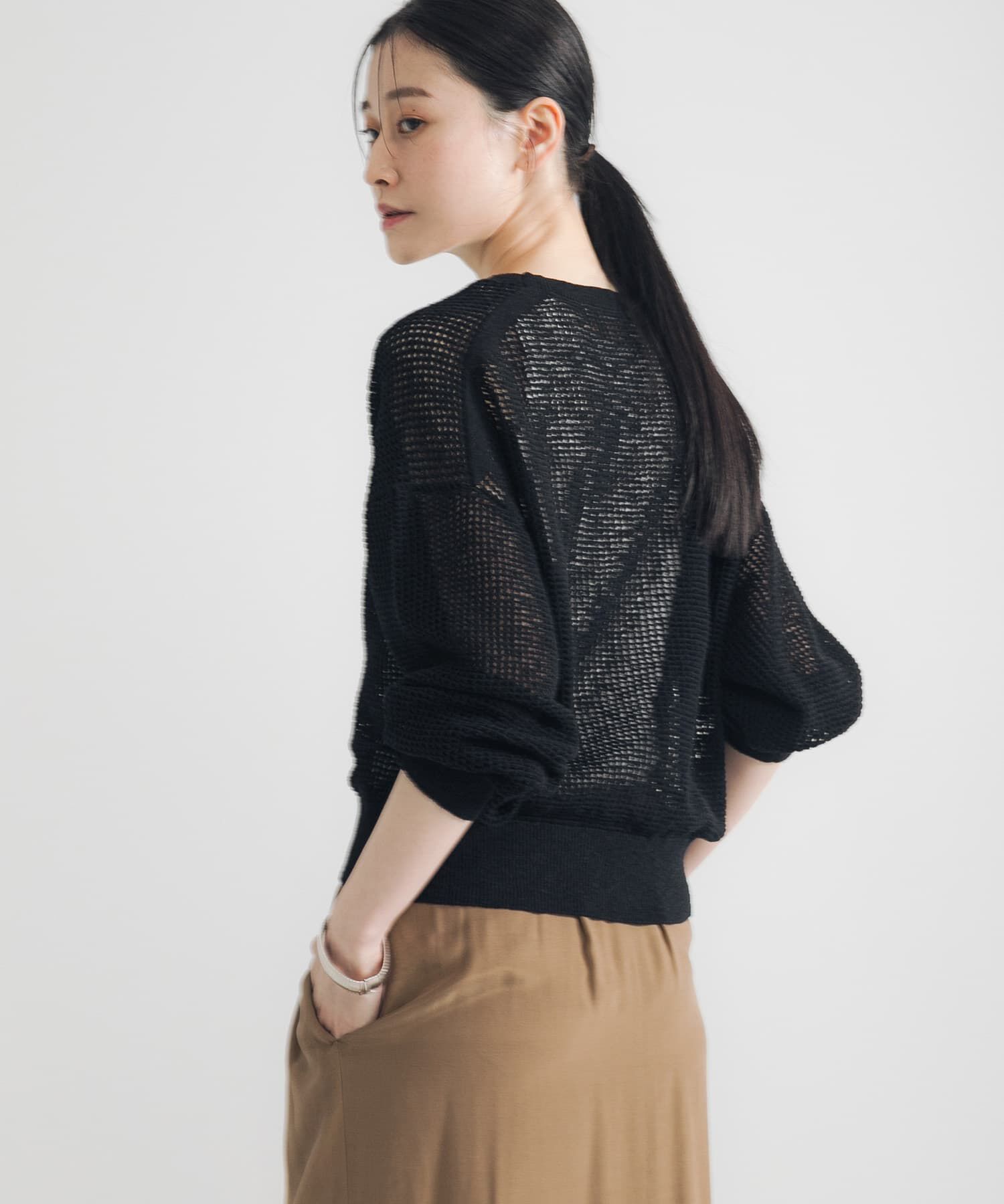 URBAN RESEARCH「ブークレメッシュニットカーディガン」|カーディガン|